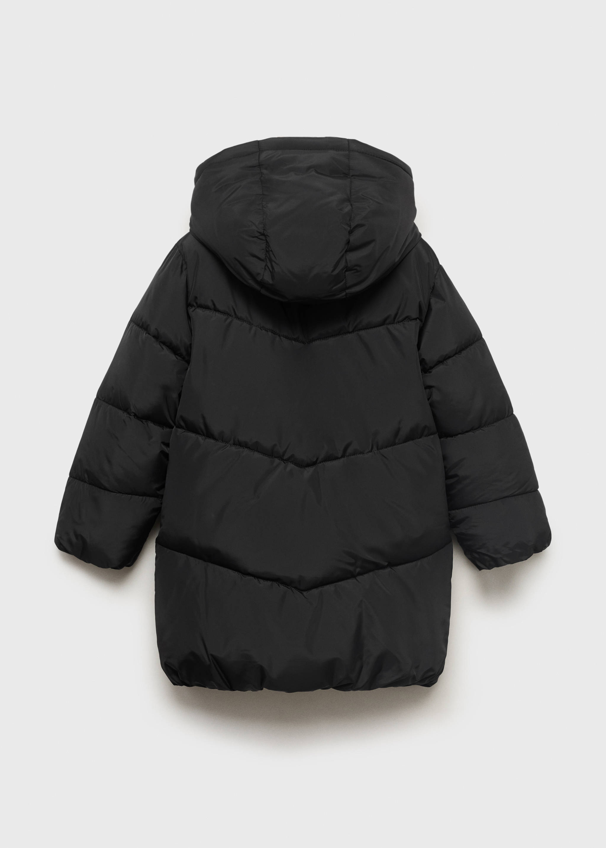 Hood puffer coat - Reverse of the article