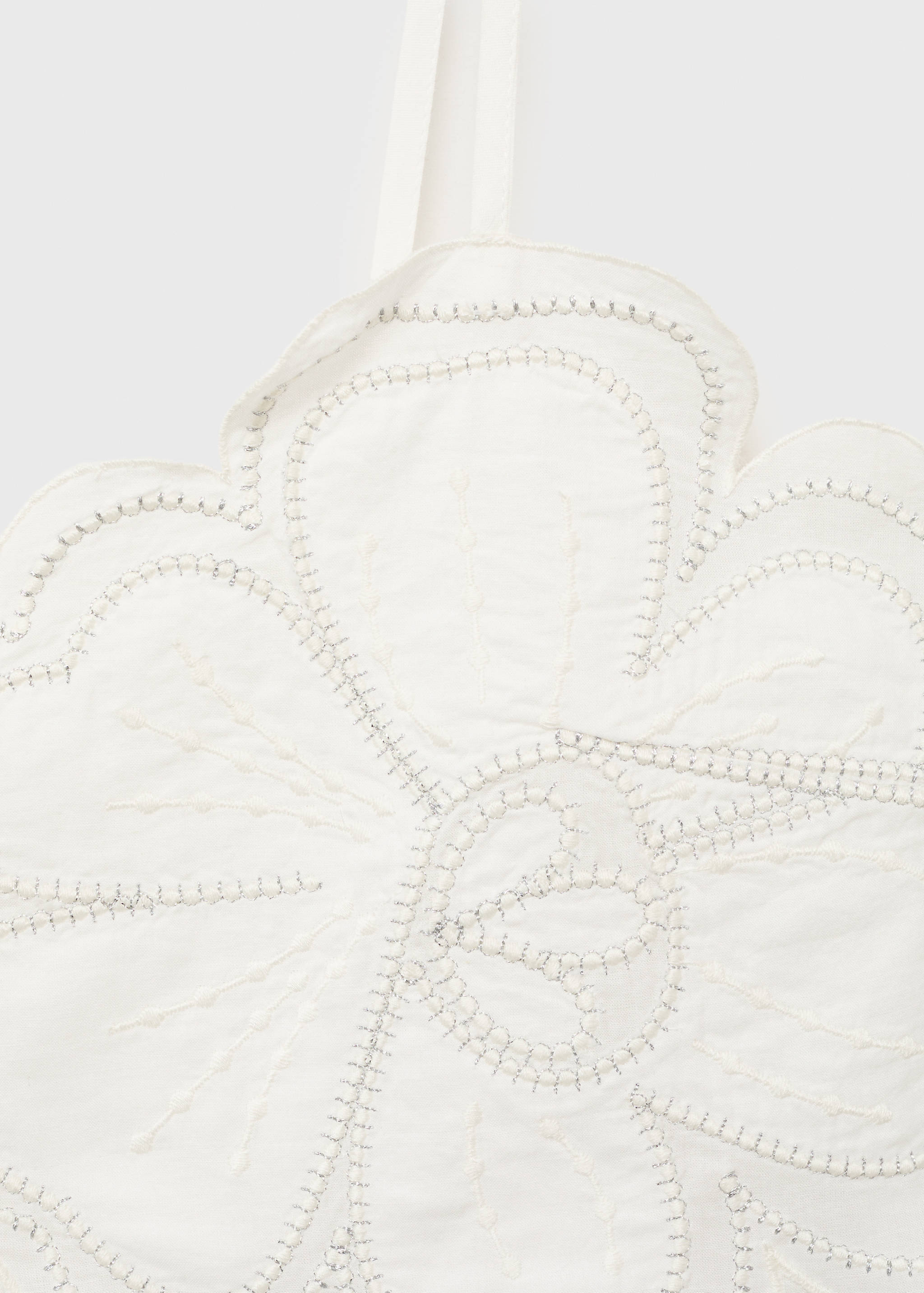 Embroidered flower top - Details of the article 8