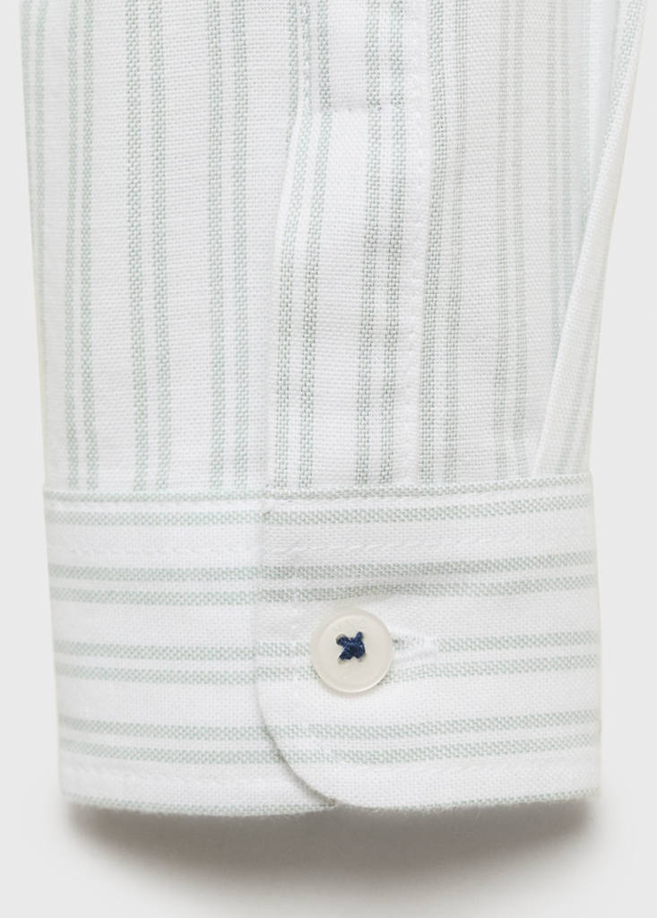 Striped Oxford shirt — Green