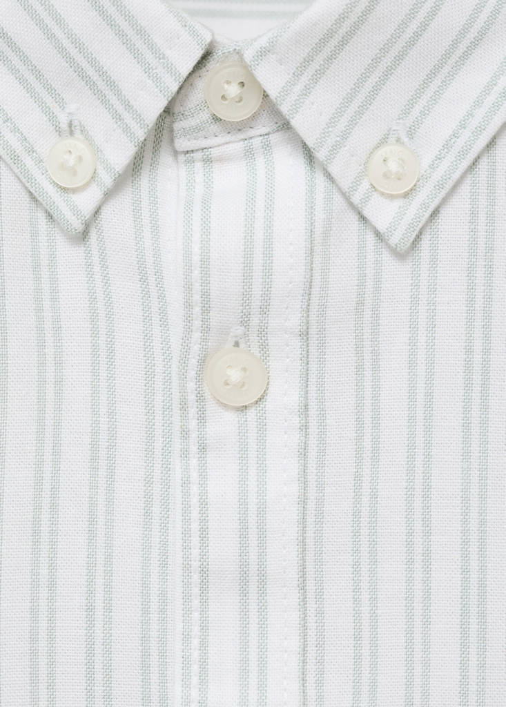 Striped Oxford shirt — Green