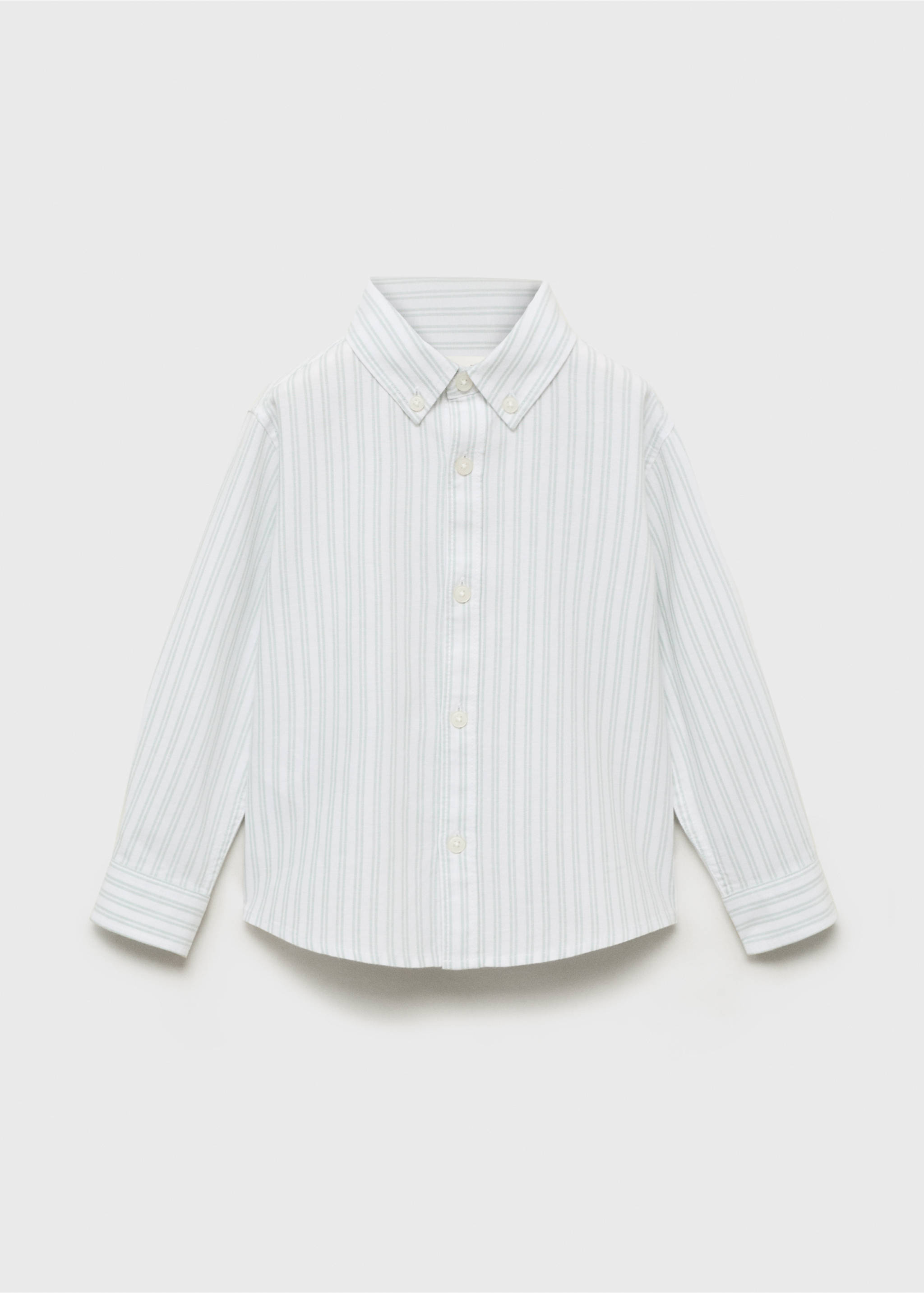 Camisa Oxford rayas - Artículo sin modelo, Verde. Ref: 17043278-00.