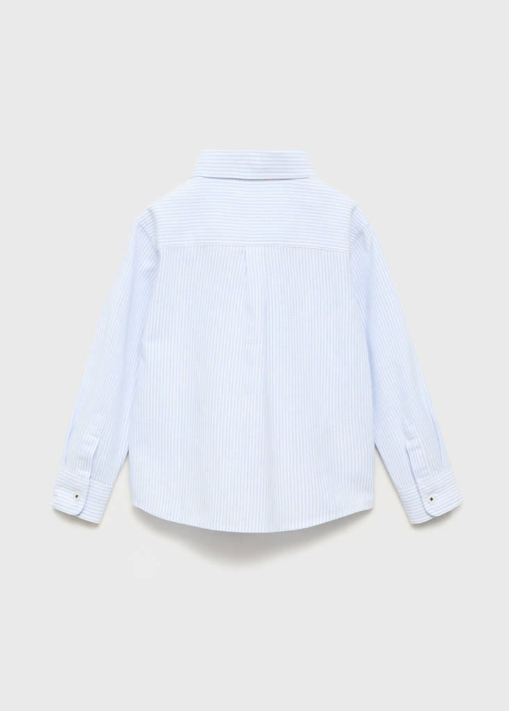 Striped Oxford shirt — Sky Blue