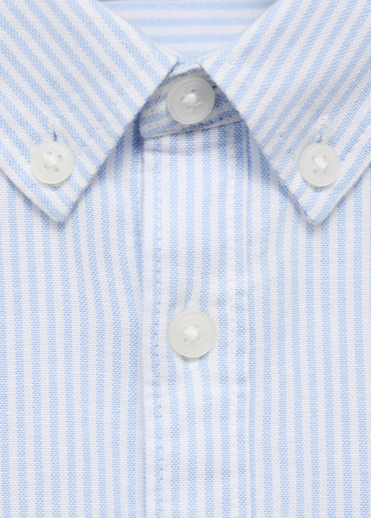 Striped Oxford shirt — Sky Blue