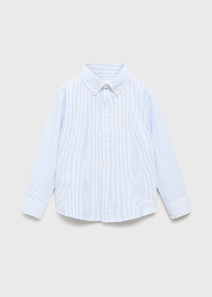 Striped Oxford shirt — Sky Blue
