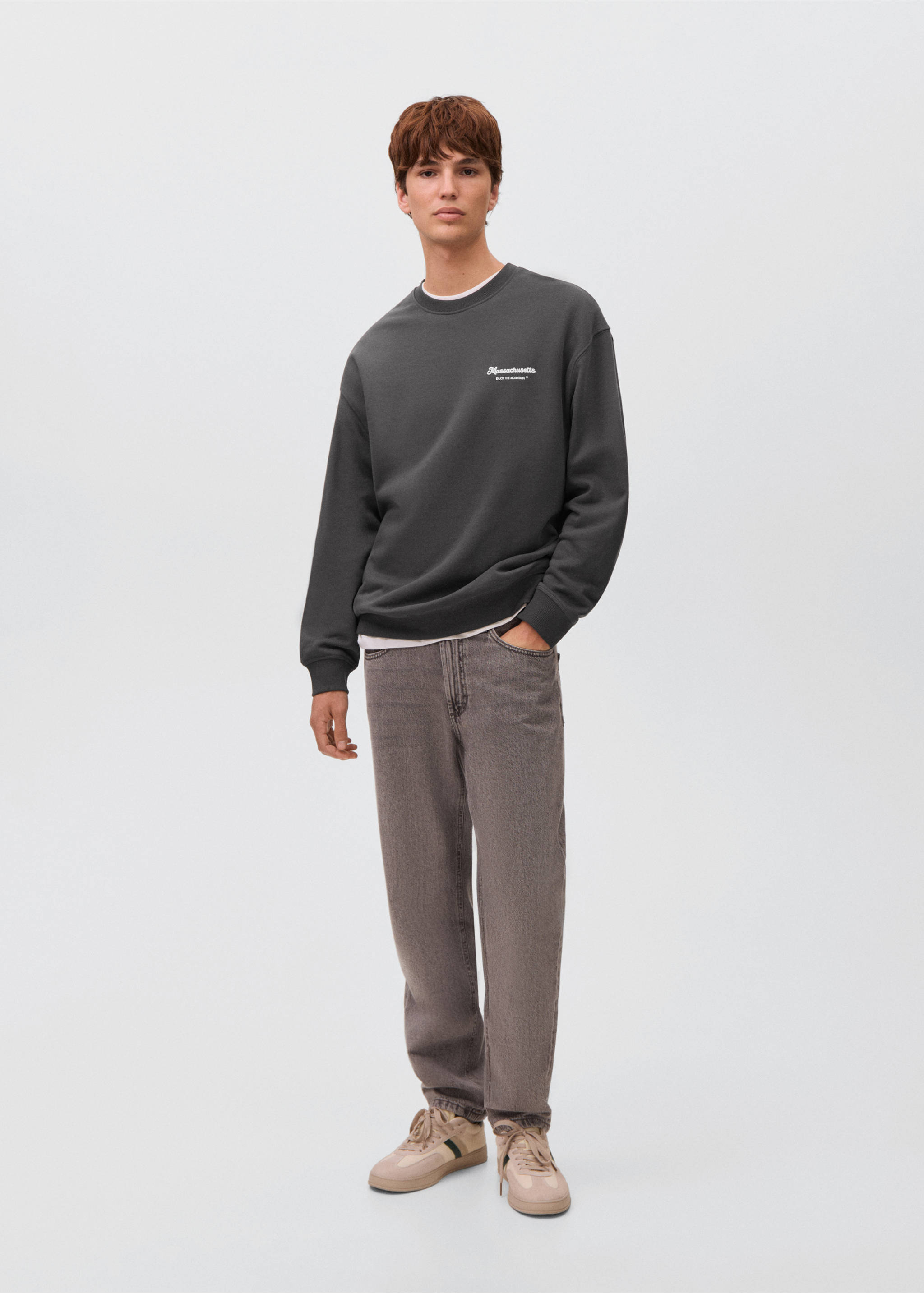 Jeans regular fit - Plano general, Gris. Ref: 17043279-00.