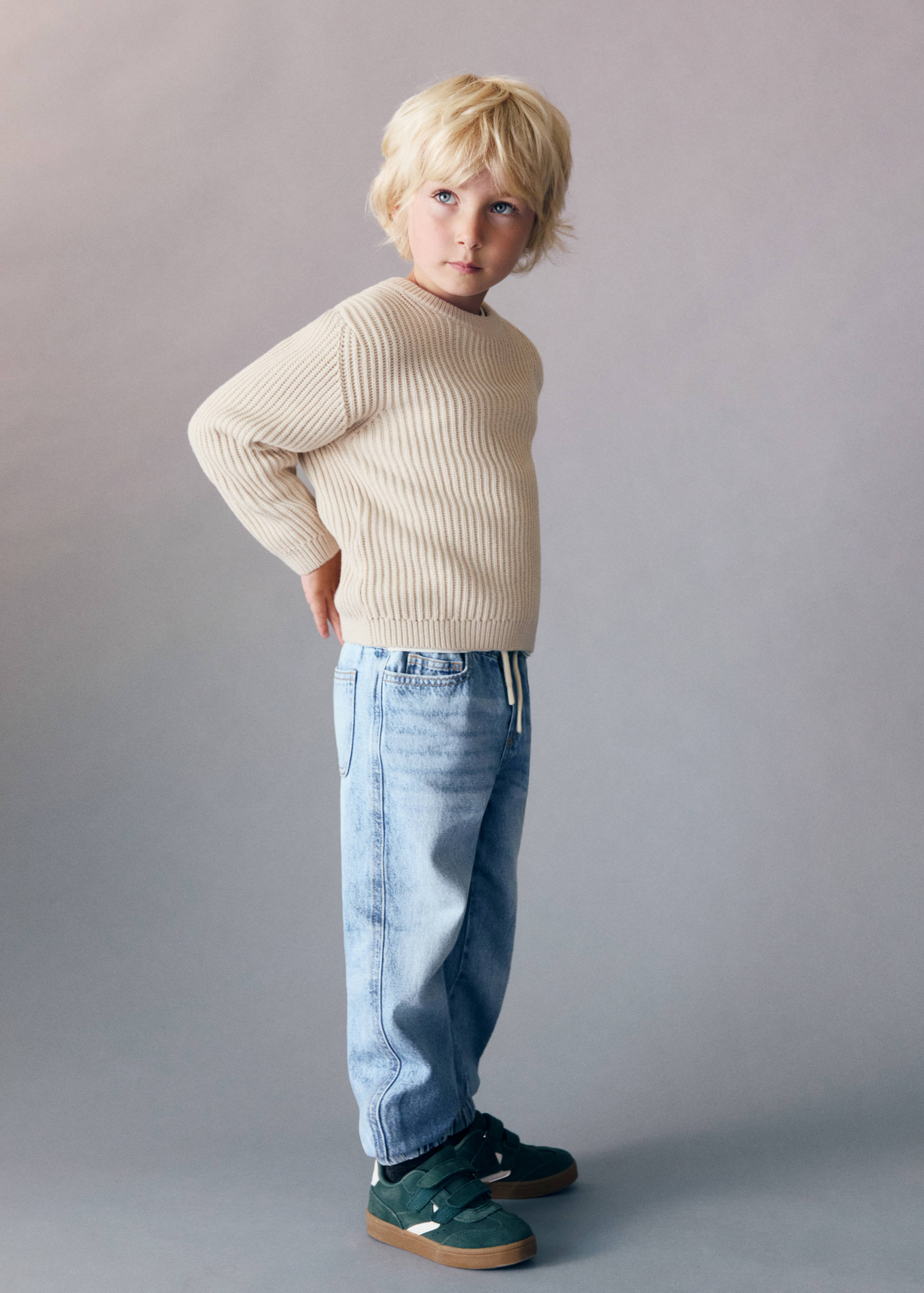 Buttons detail knit sweater - General plane