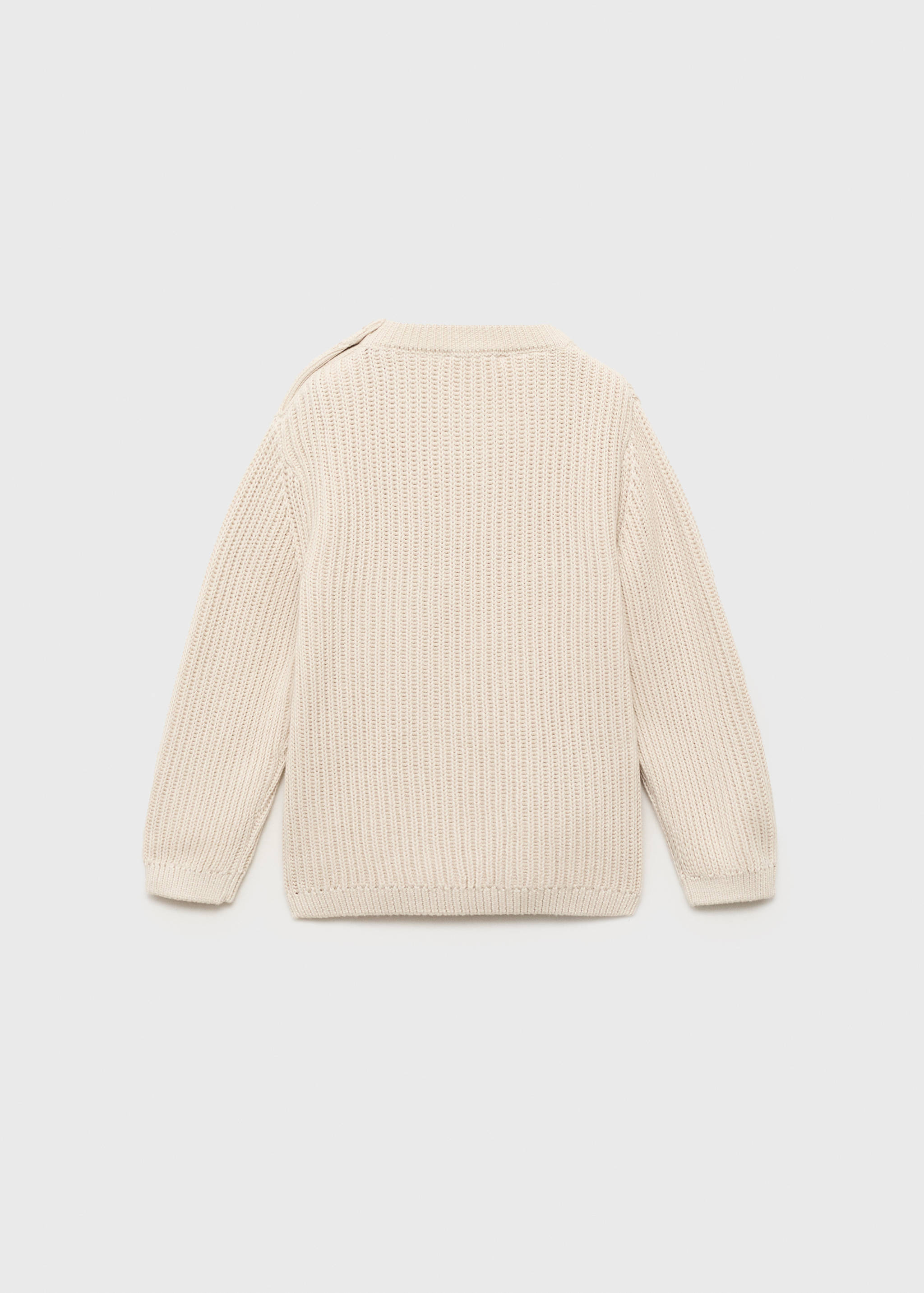 Buttons detail knit sweater - Reverse of the article