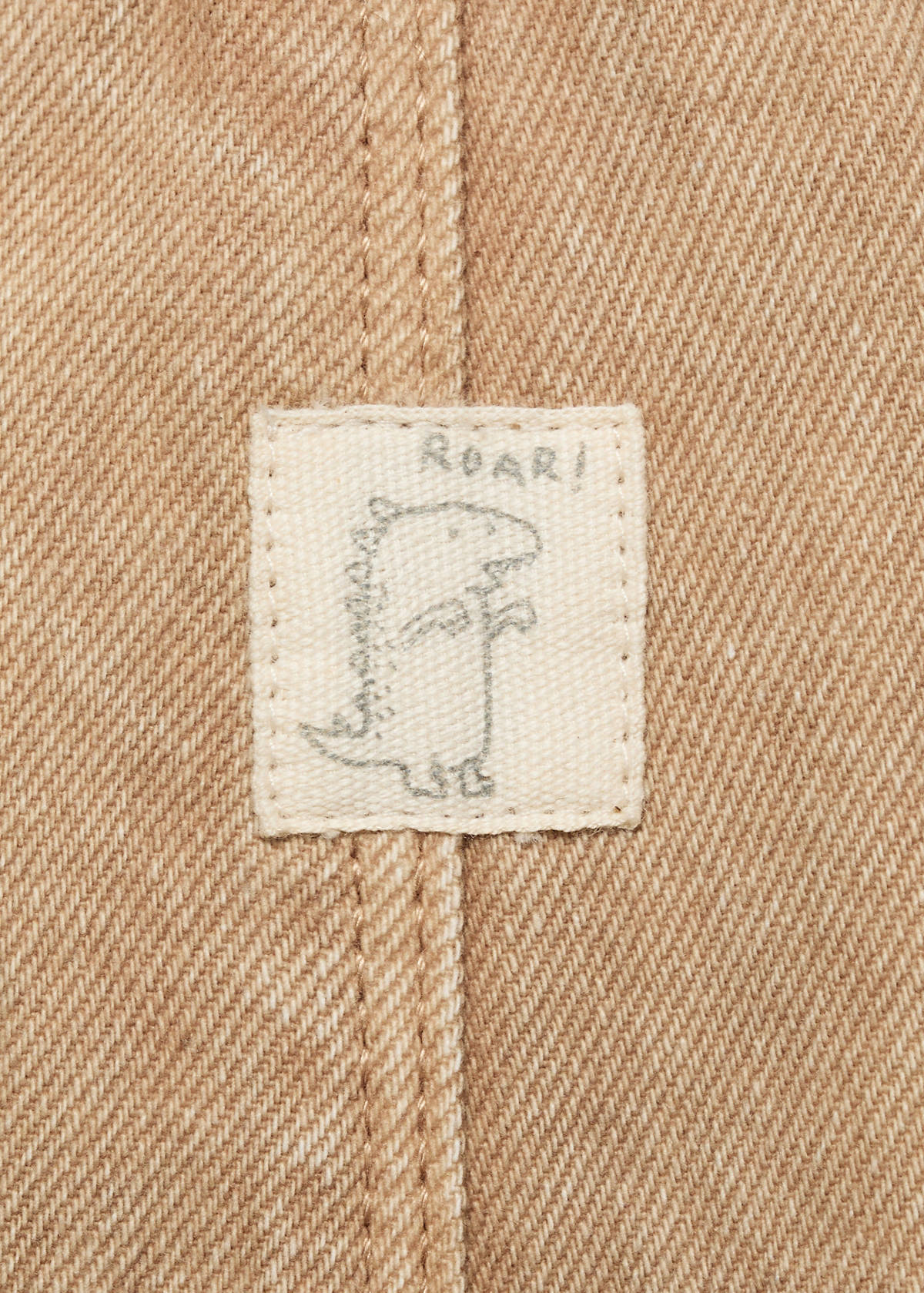 Long denim dungarees — Tobacco Brown