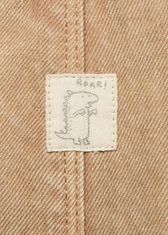 Long denim dungarees — Tobacco Brown 6