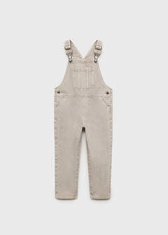 Long denim dungarees — Grey 3