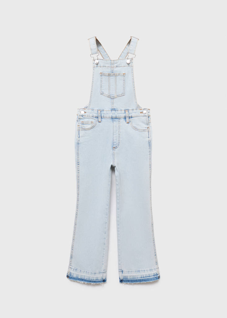 Denim cotton dungarees - thumbnail 4