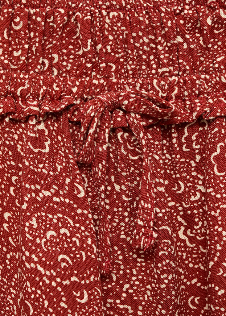 Printed short skirt — Burnt Orange