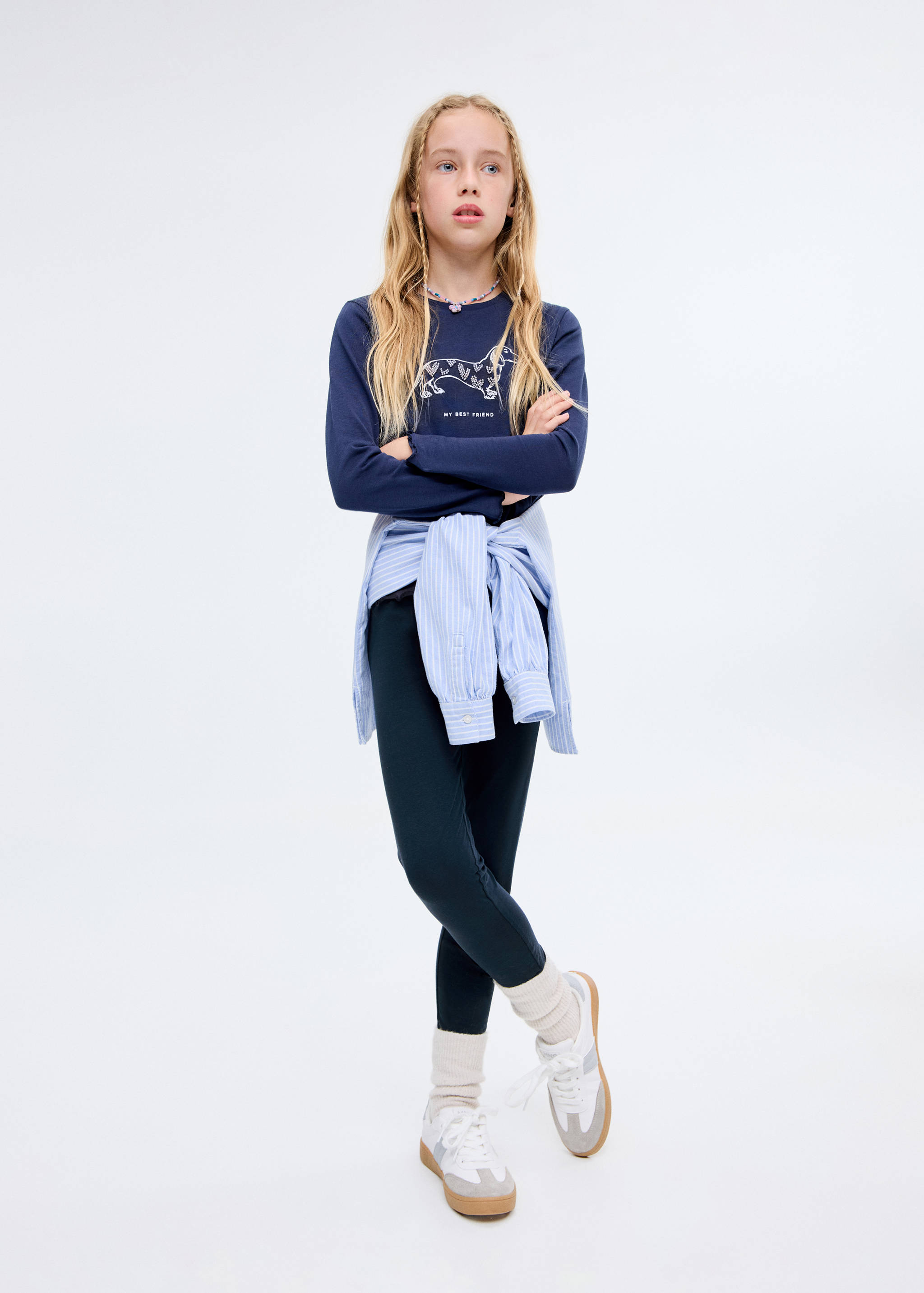 Повседневные хлопковые легинсы - Общий план