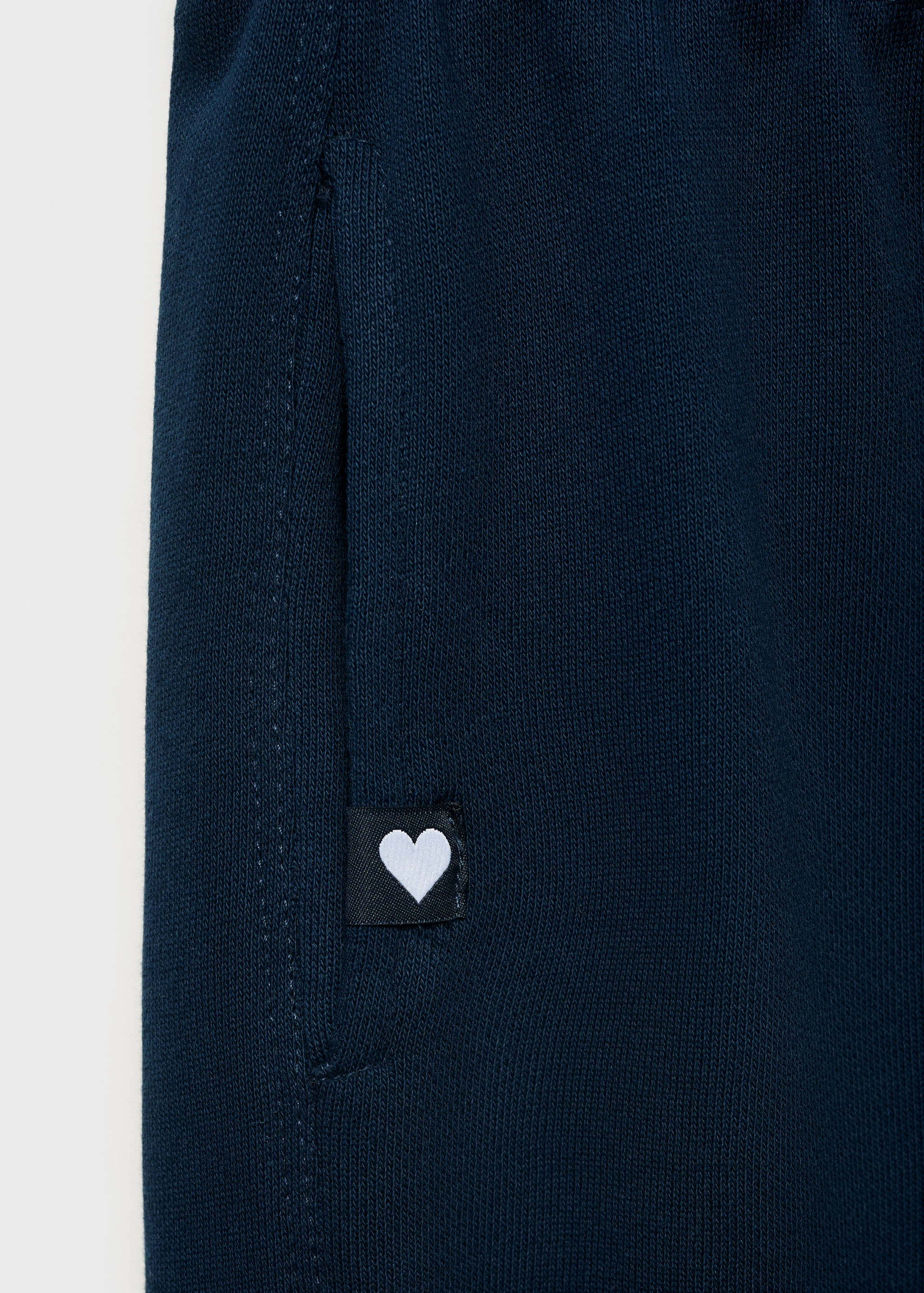 Cotton joggers with elastic waist - Details of the article 0