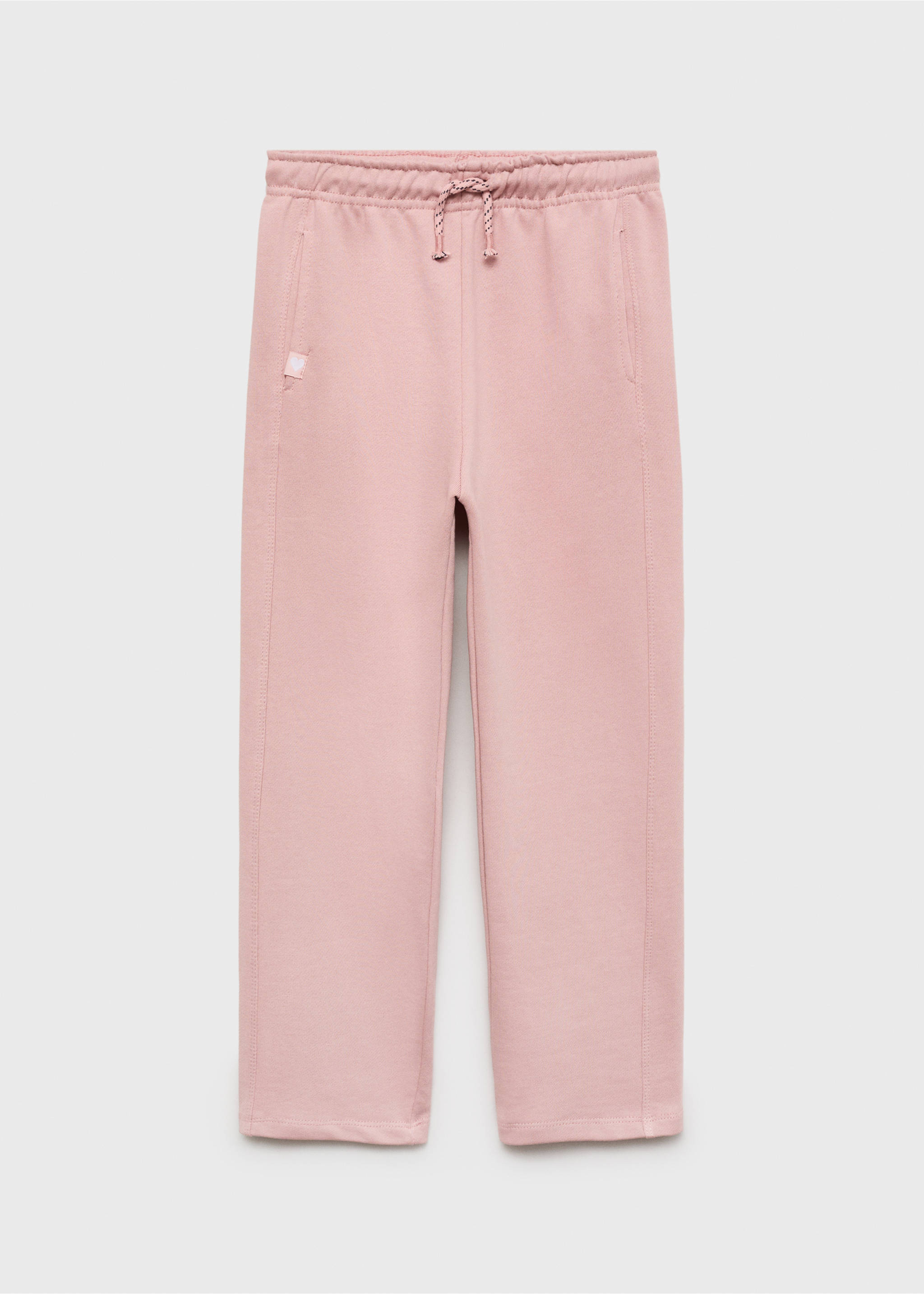 Jogging coton taille élastique - Article sans modèle, Rose. Ref: 17043290-00.