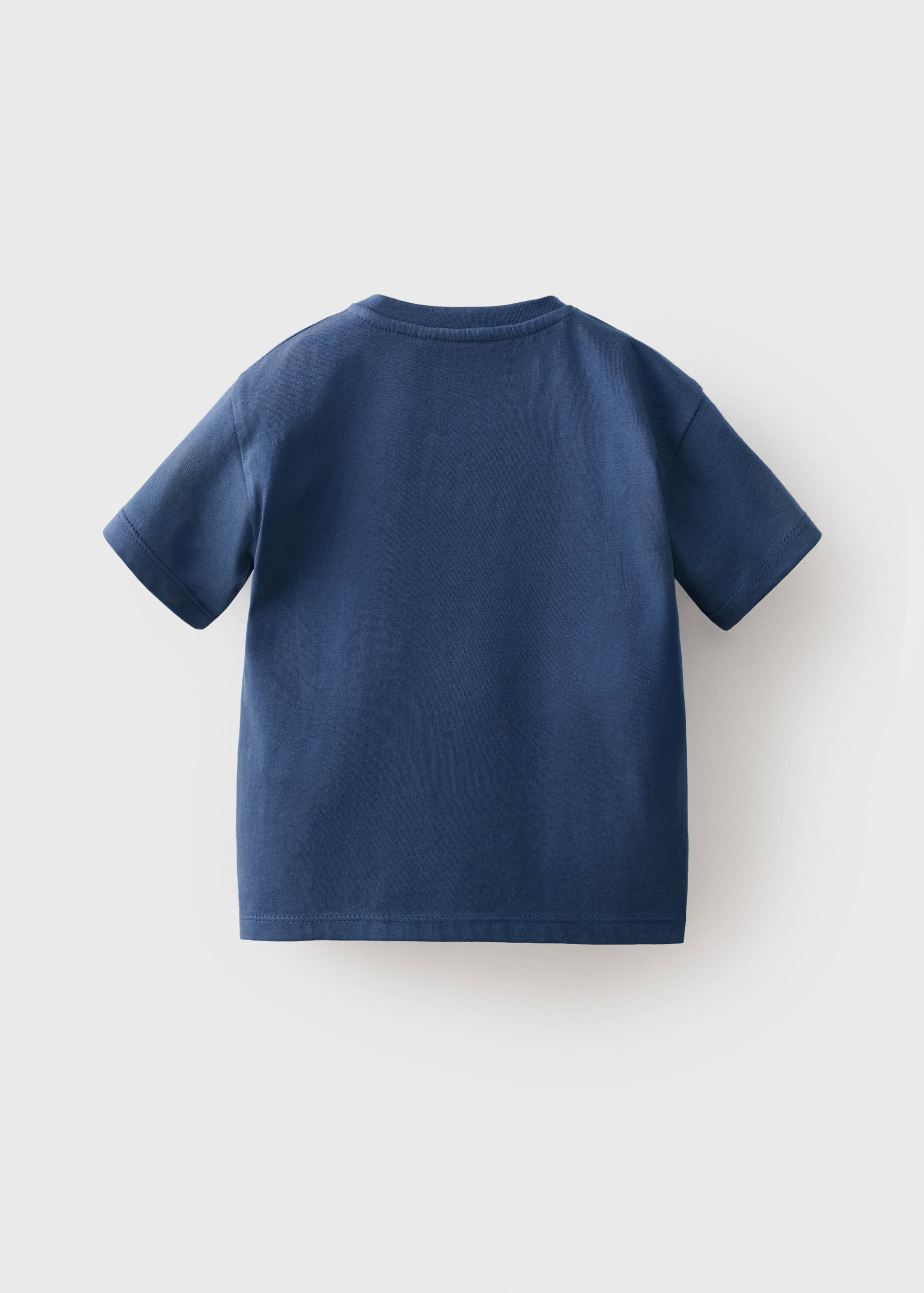 Gemustertes T-Shirt mit Hundemotiv - Rückseite des Artikels