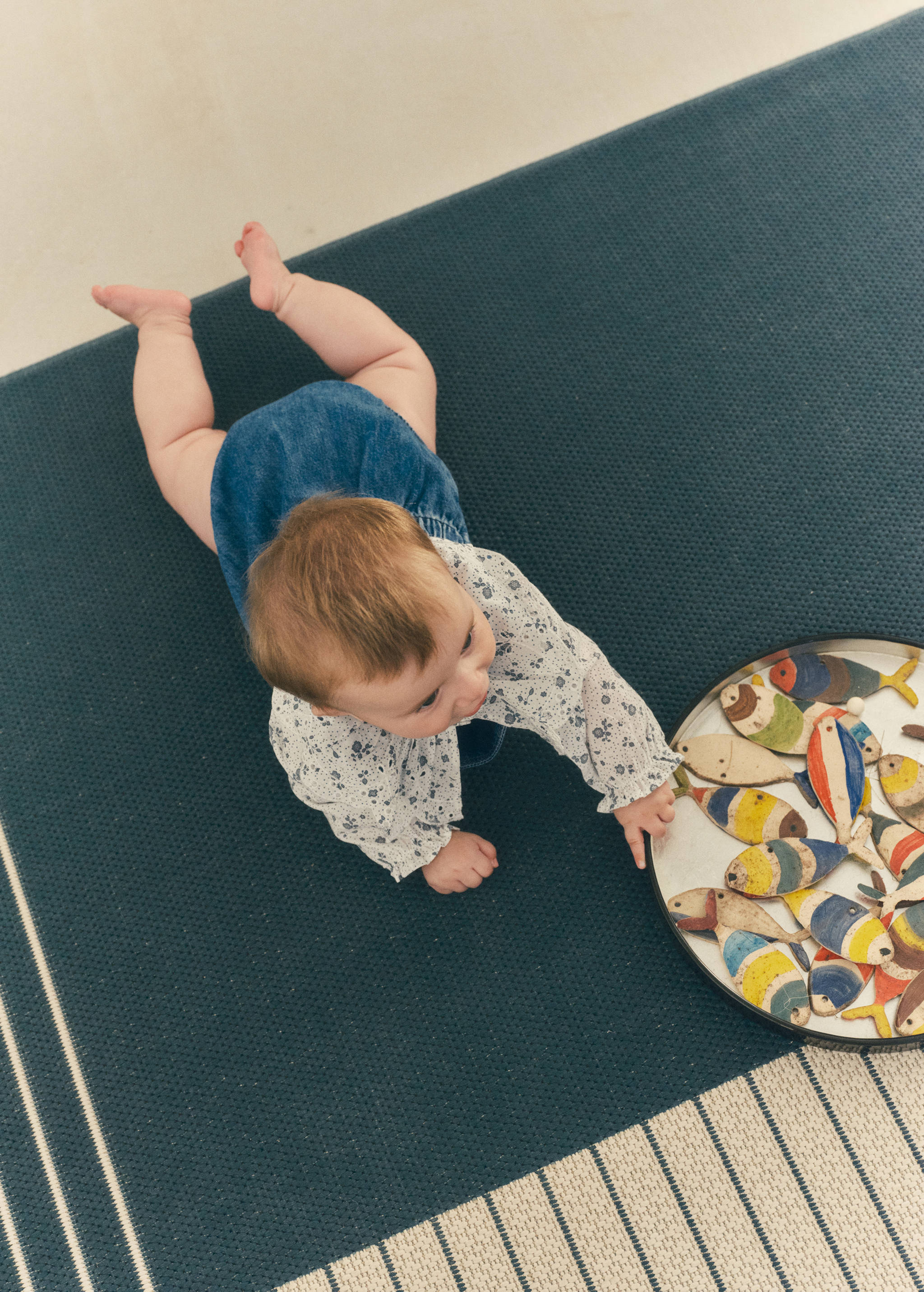 Denim cotton romper - Details of the article 6