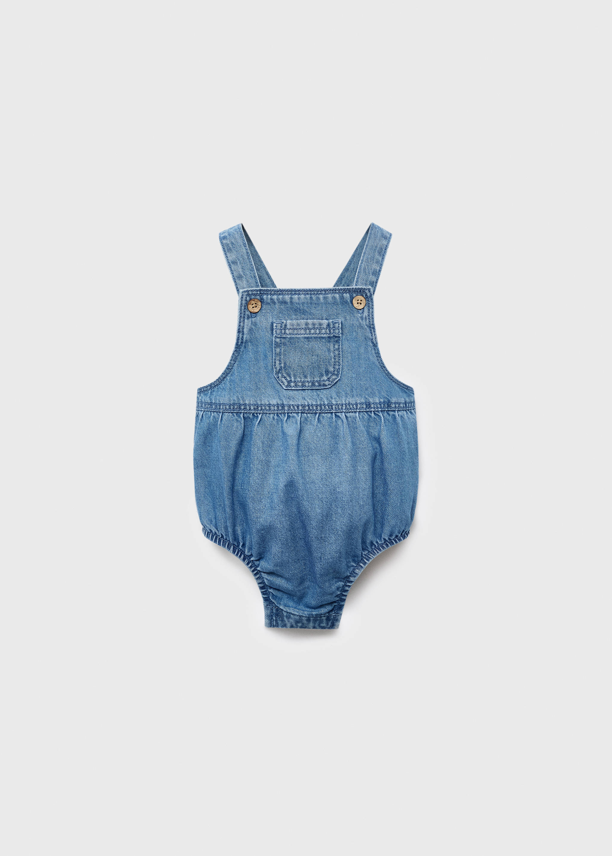 Denim cotton romper - Article without model