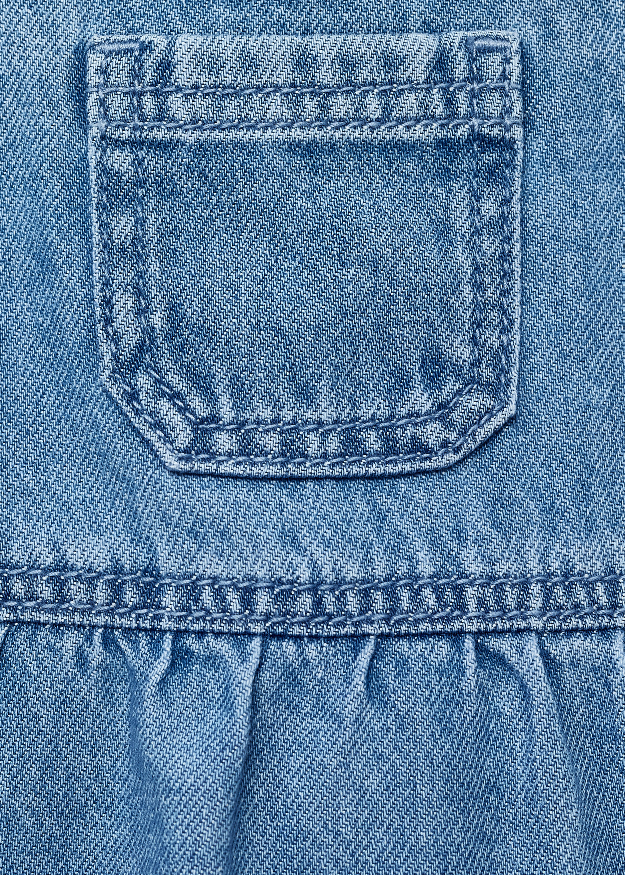 Denim cotton romper - Details of the article 8