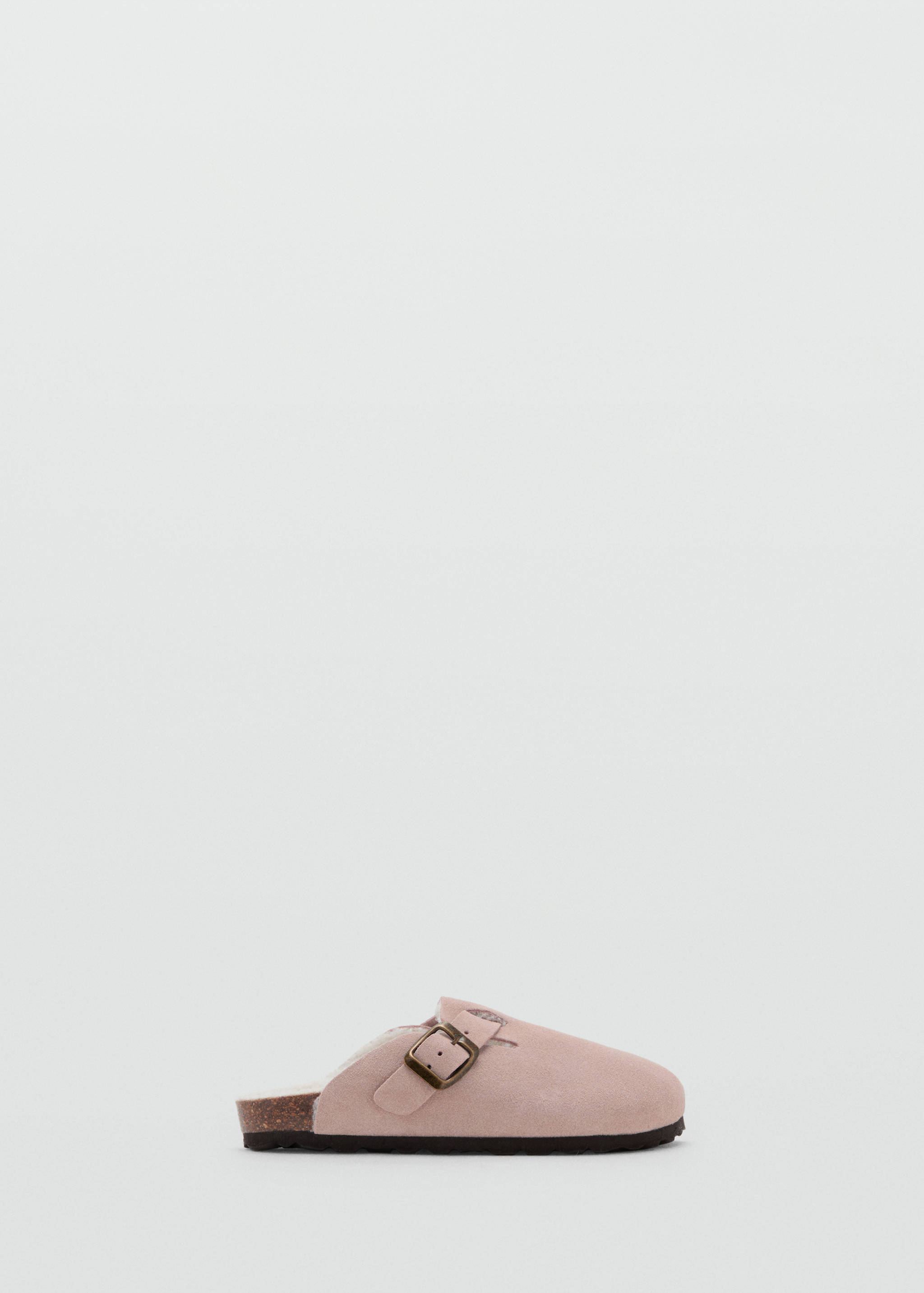 Sheepskin clogs with fur-effect lining - Article without model