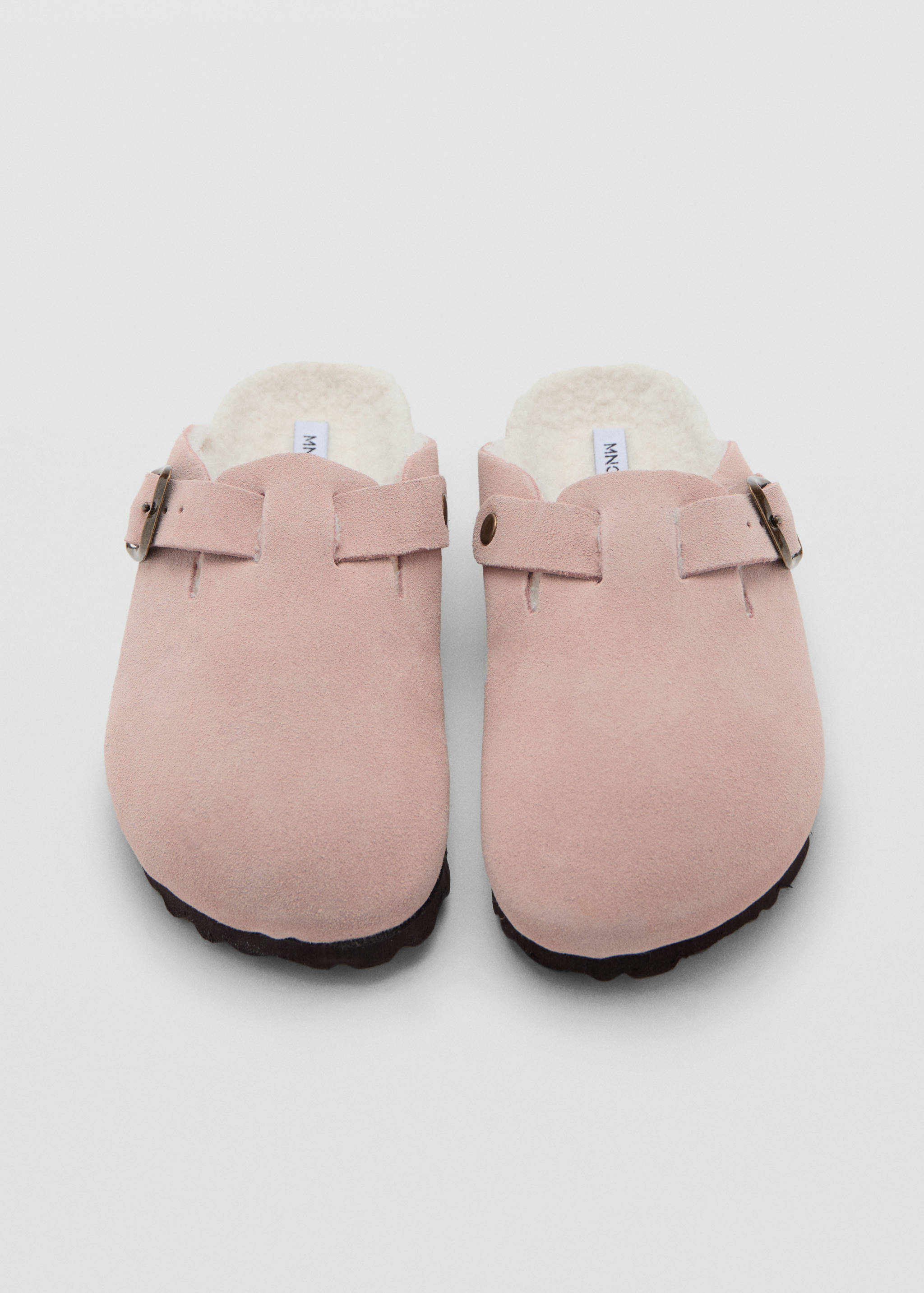 Sheepskin clogs with fur-effect lining - Details of the article 2