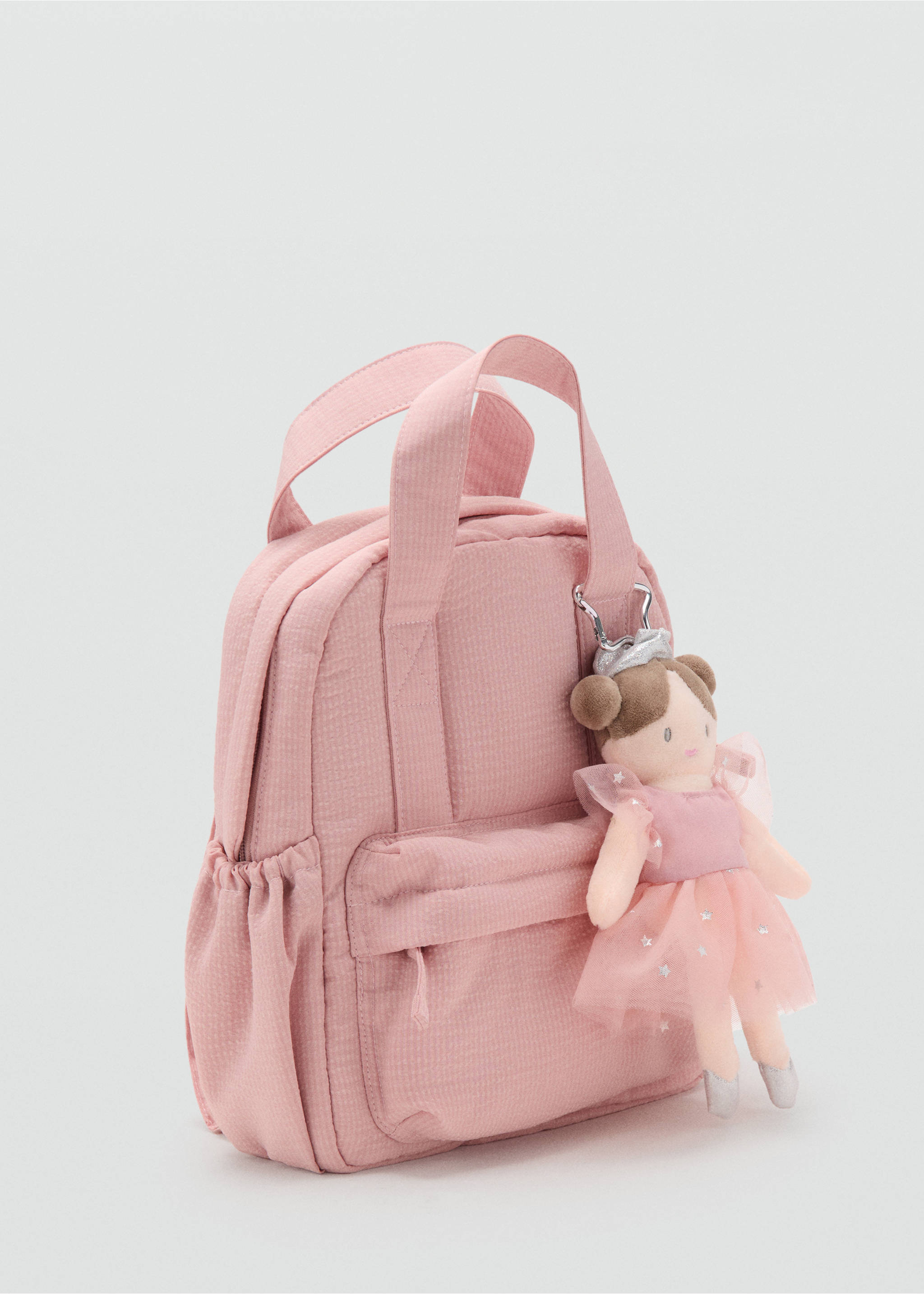 Ballet charm backpack - Medium plane, Pale Pink. Ref: 17043298-00.