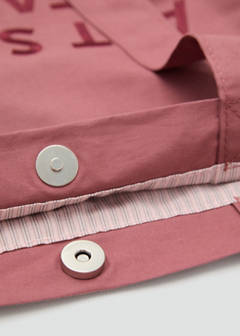Embroidered tote bag — Pink 5