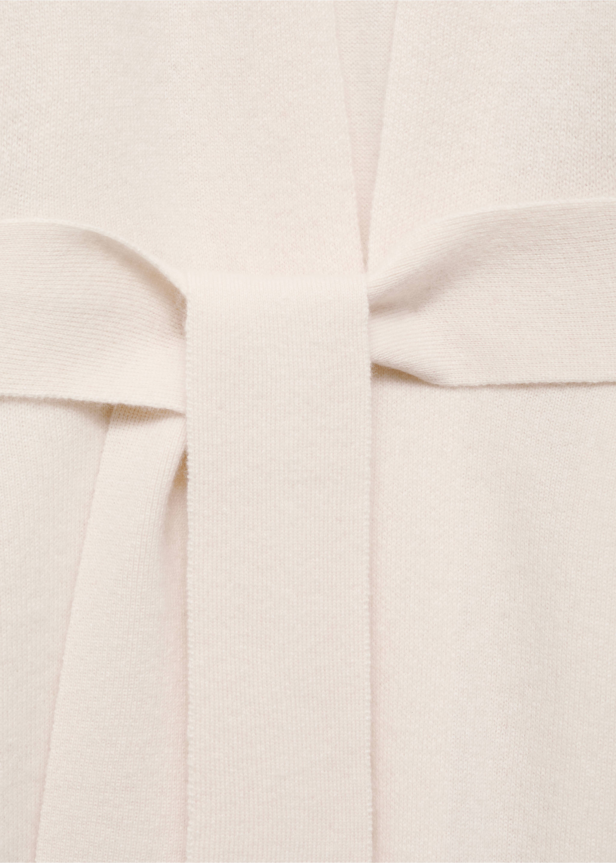 Cardigan 100 % cachemire coupe longue - Détail de l'article 8, Blanc cassé. Ref: 17043304-00.