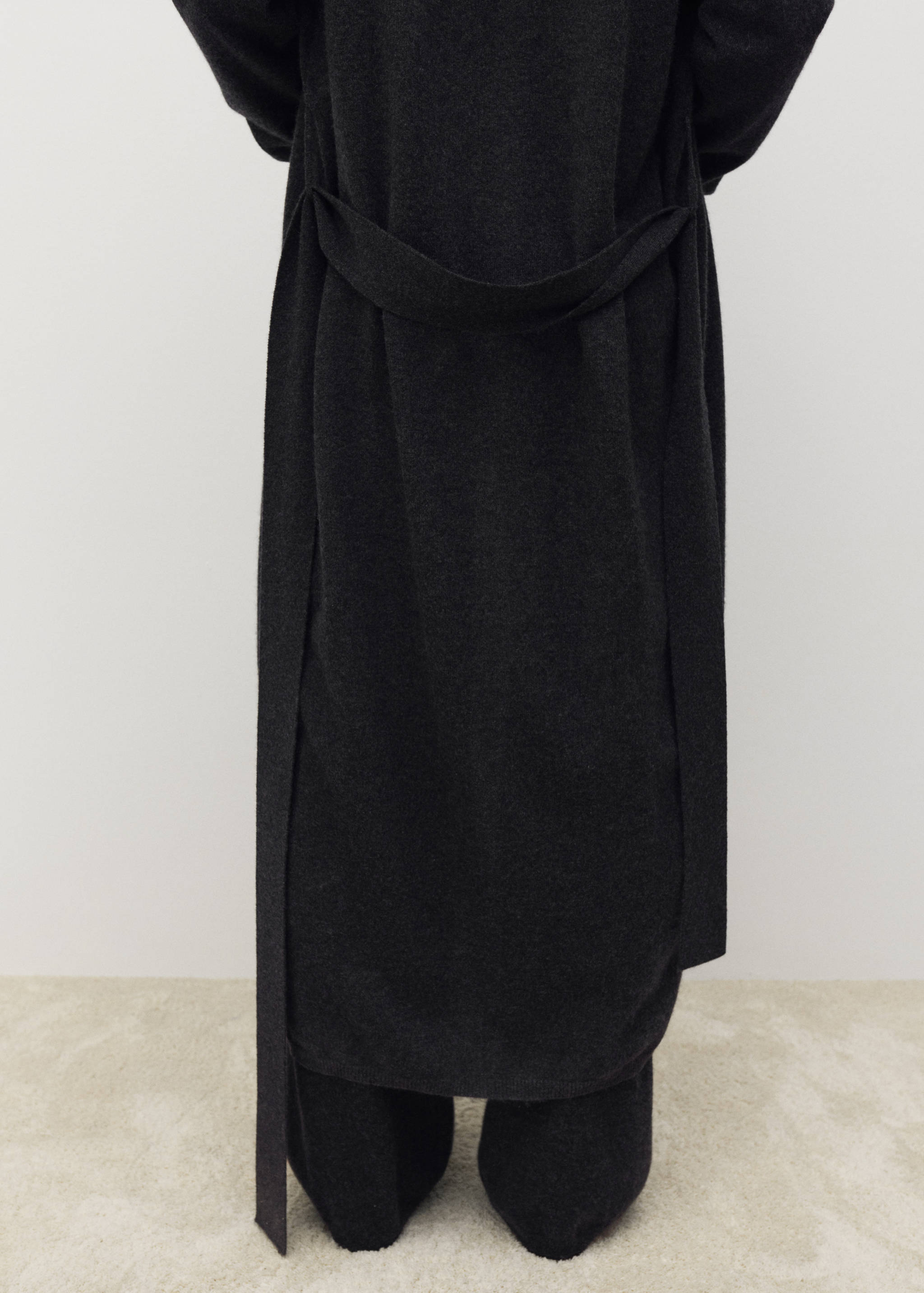 100% cashmere long cardigan with design - Details of the article 6