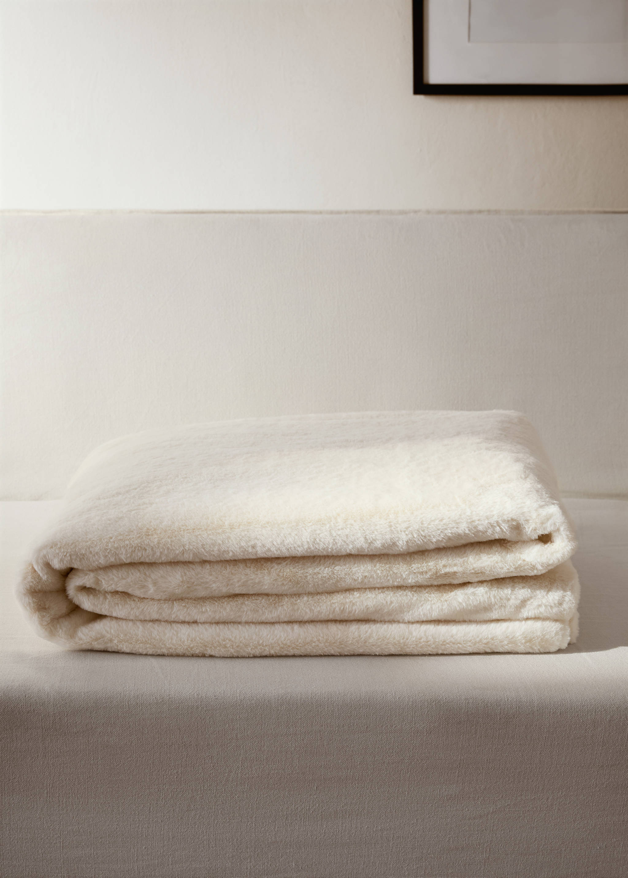 Large double-faced faux-fur blanket - General plane