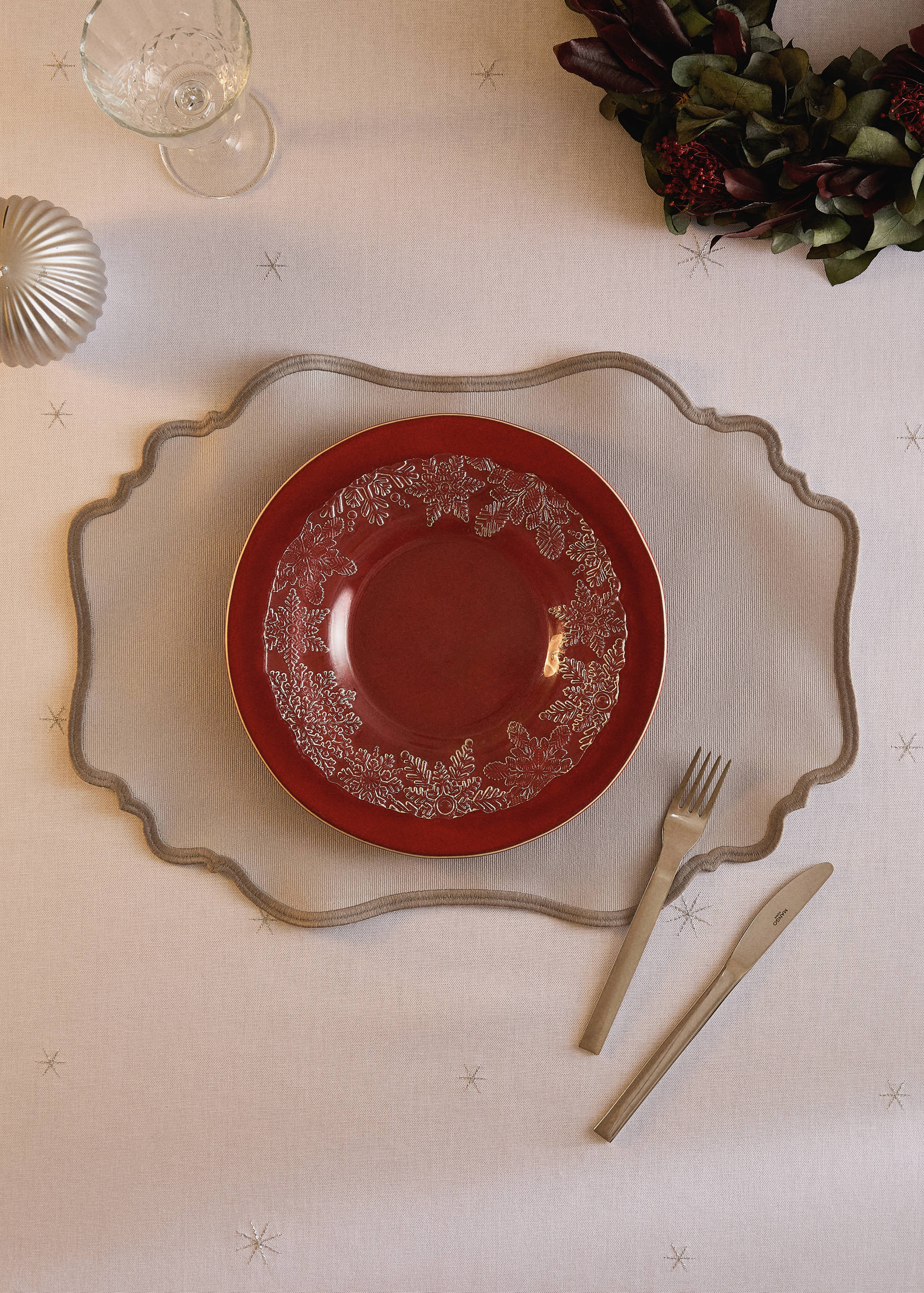 Овальна серветка з тефлоновим покриттям з хвилями - Загальний план