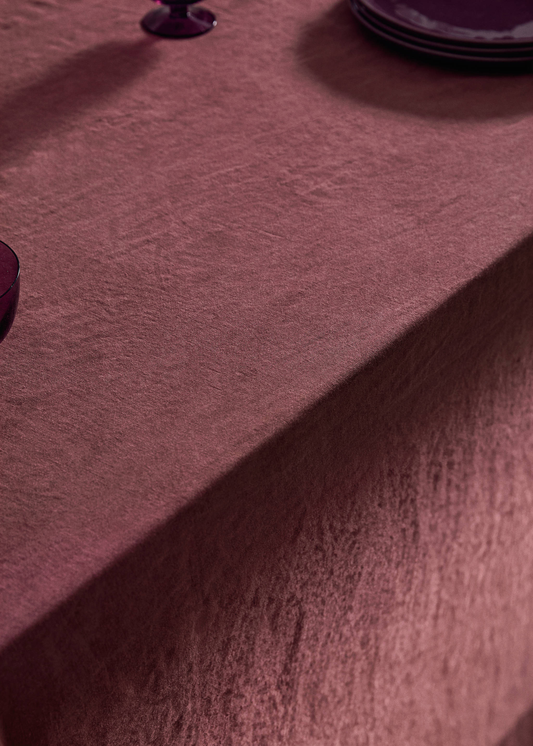 Mantel lino terminación deshilachado 6 a 8 comensales - Detalle del artículo 7