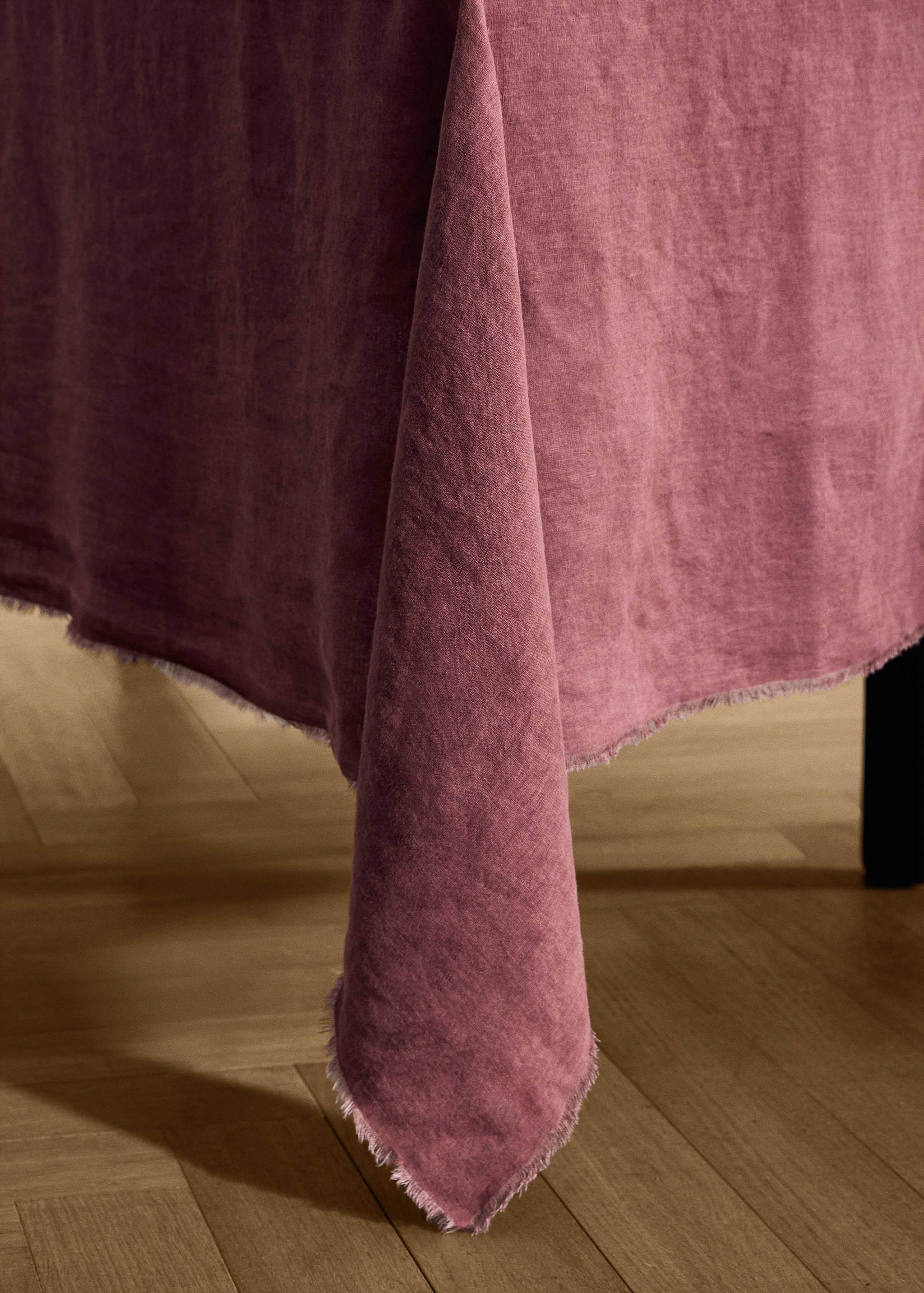 Mantel lino terminación deshilachado 6 a 8 comensales - Detalle del artículo 8