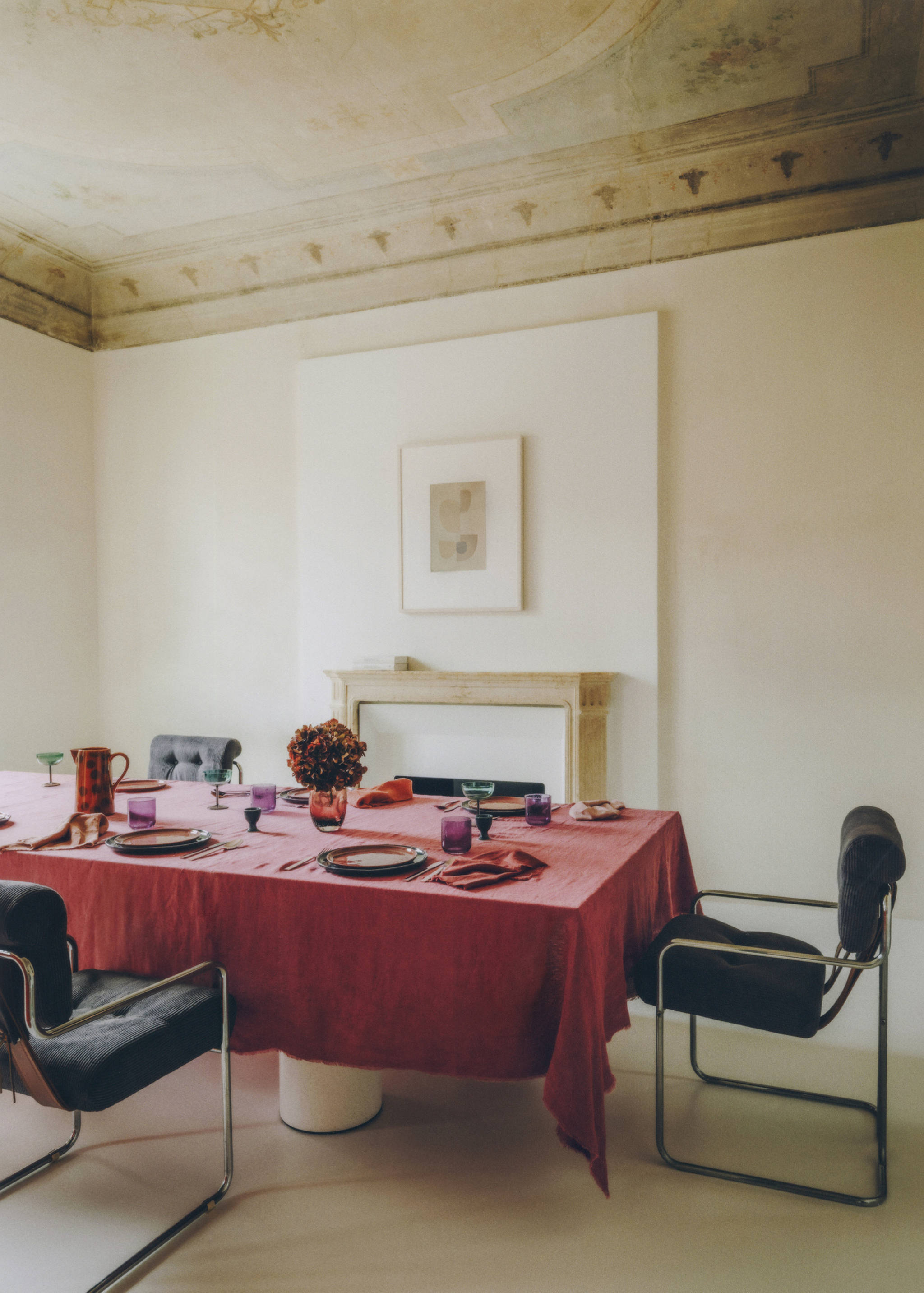 Mantel lino terminación deshilachado 6 a 8 comensales - Detalle del artículo 6