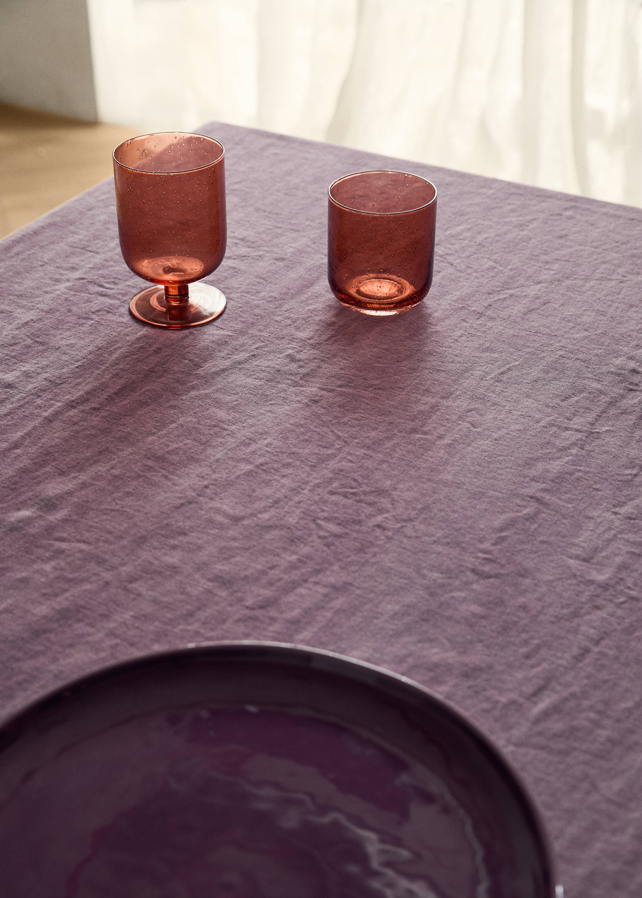 Mantel lino terminación deshilachado 6 a 8 comensales - Detalle del artículo 7