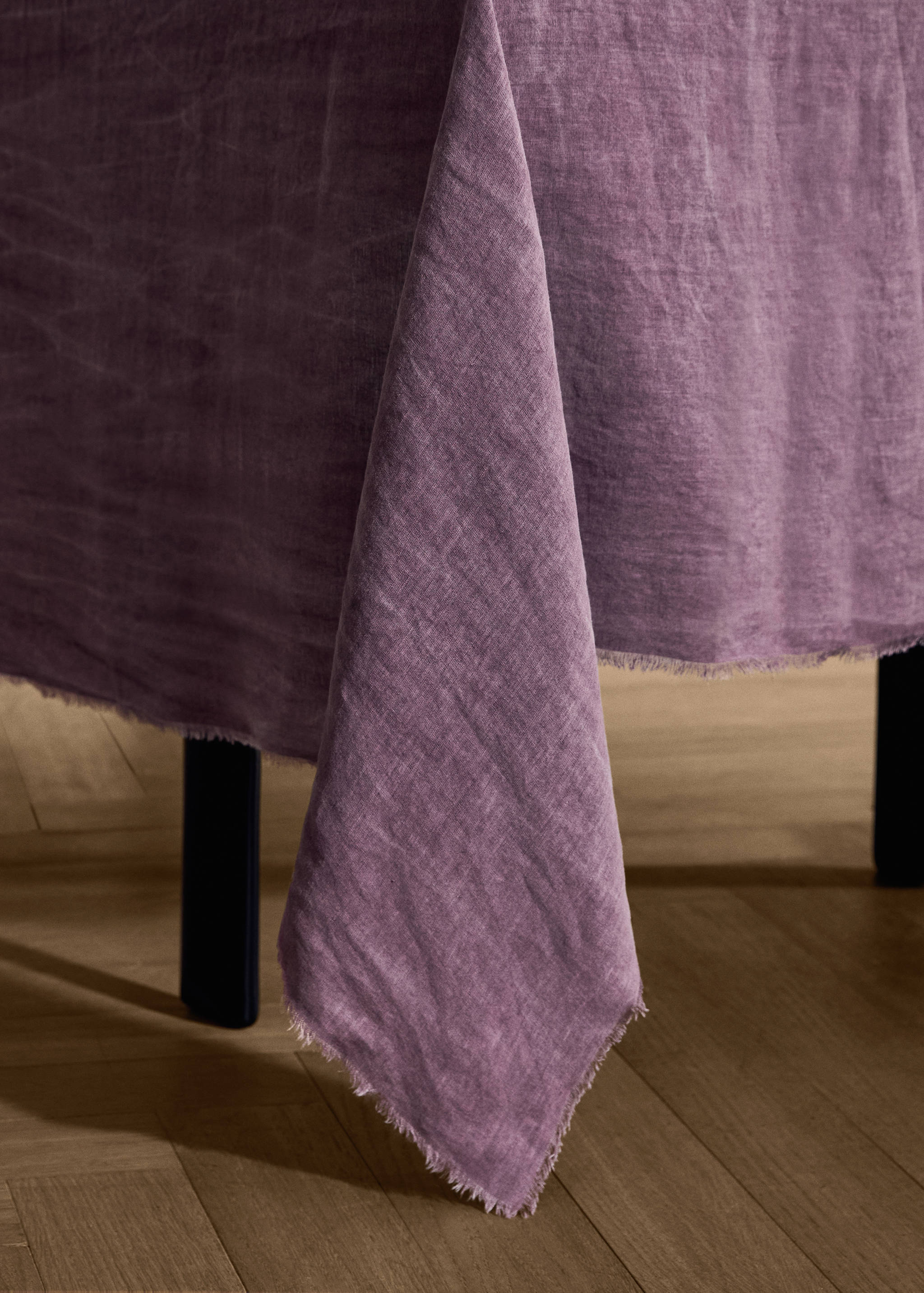 Mantel lino terminación deshilachado 6 a 8 comensales - Detalle del artículo 8