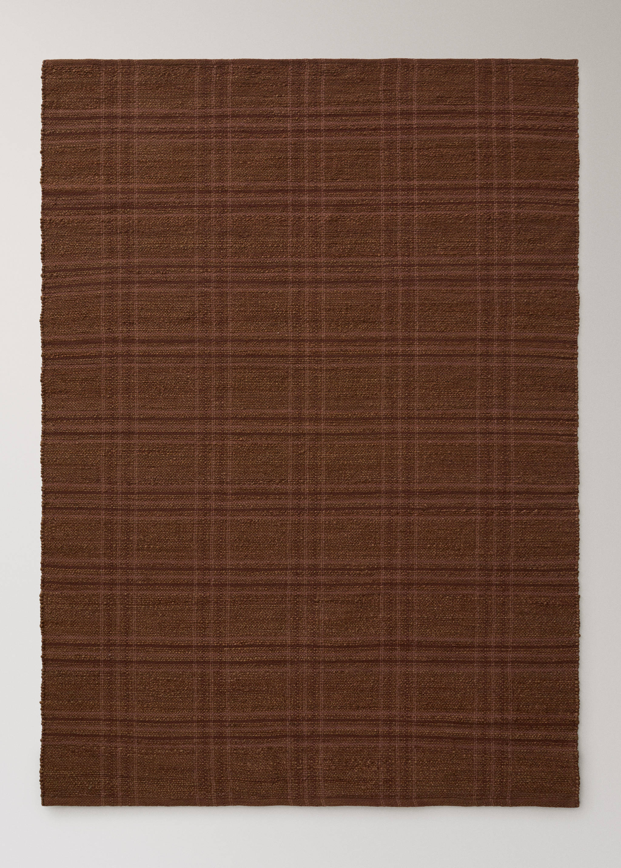 Overdyed check jute rug - Article without model