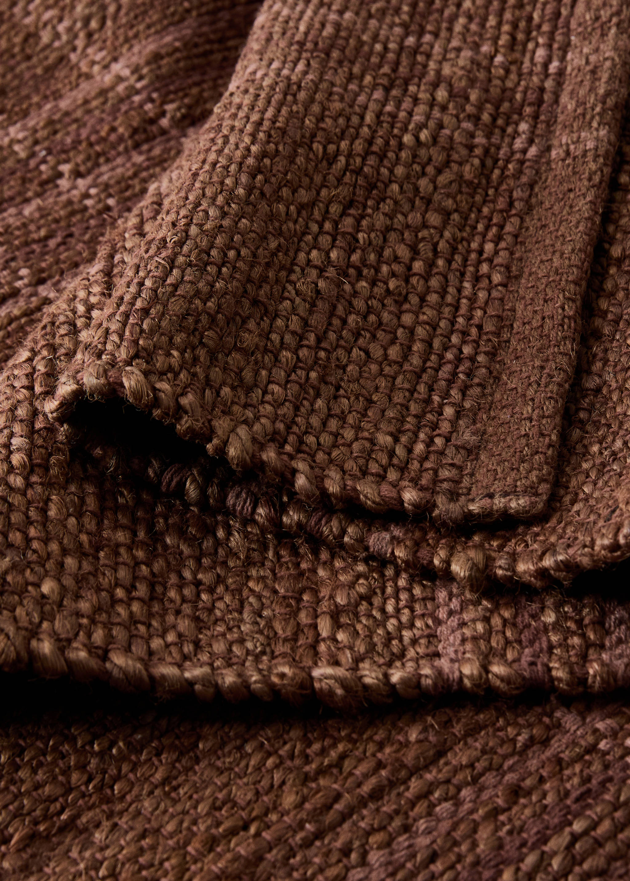 Overdyed check jute rug - Details of the article 1