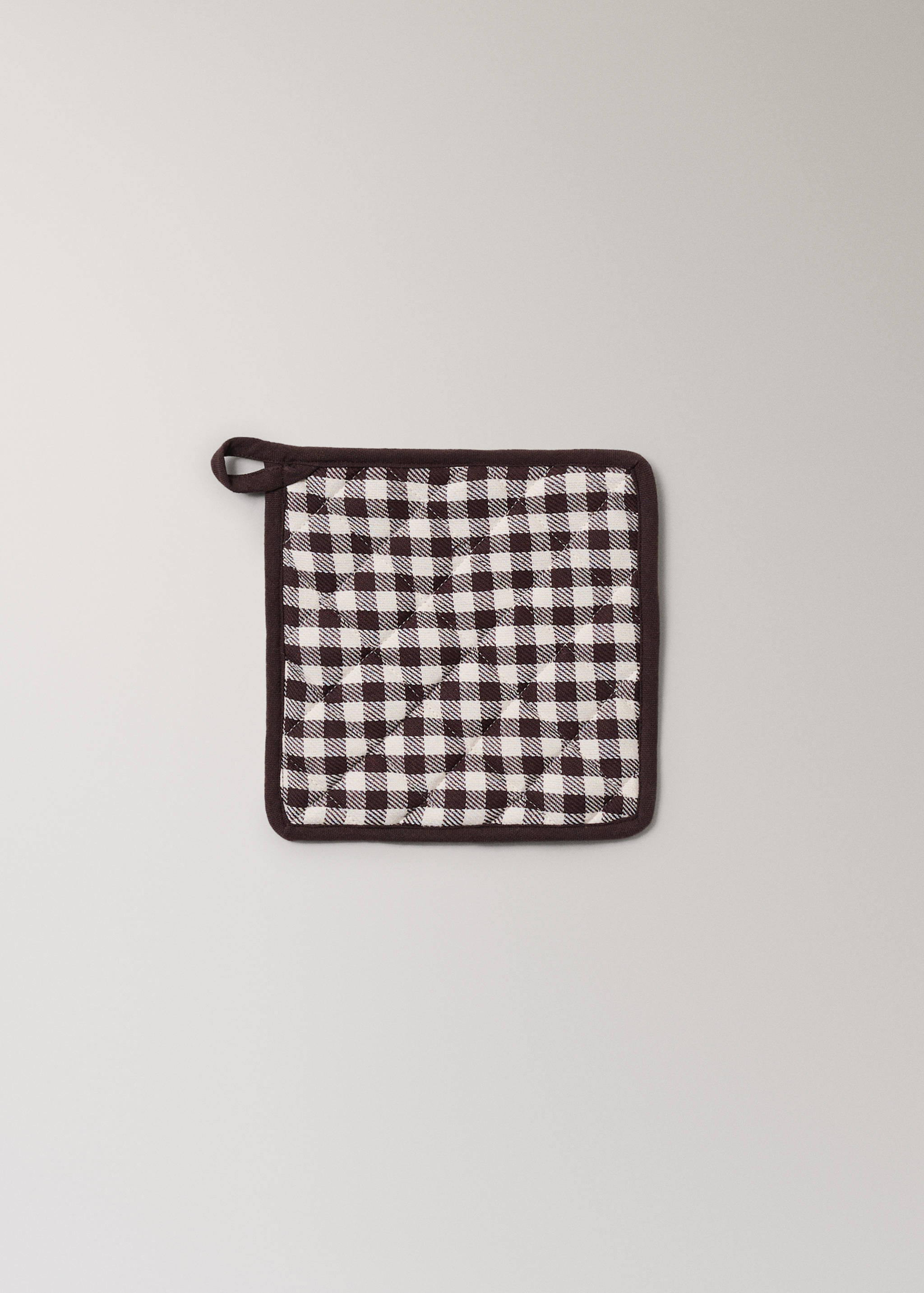 Gingham check cotton pot holder - Article without model