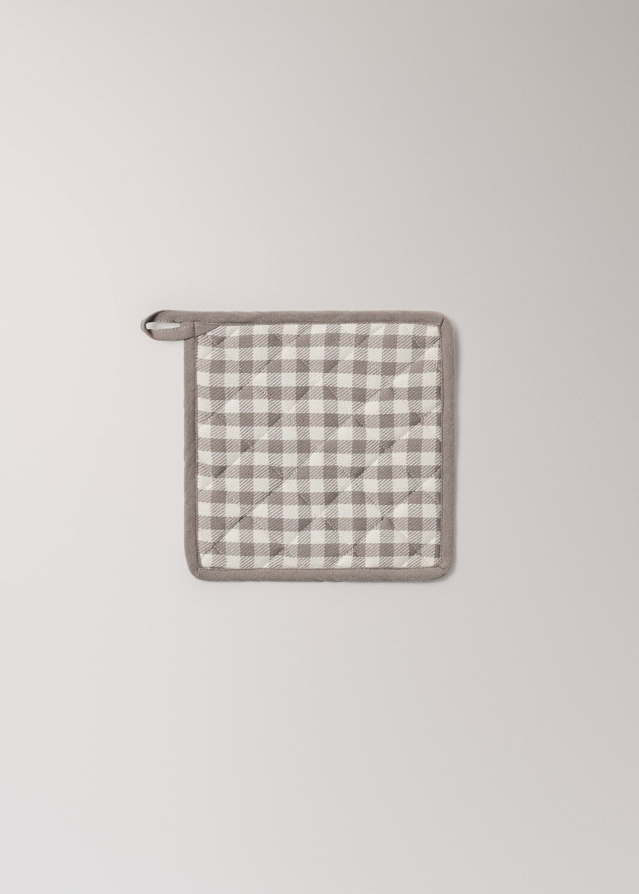 Gingham check cotton pot holder - Article without model