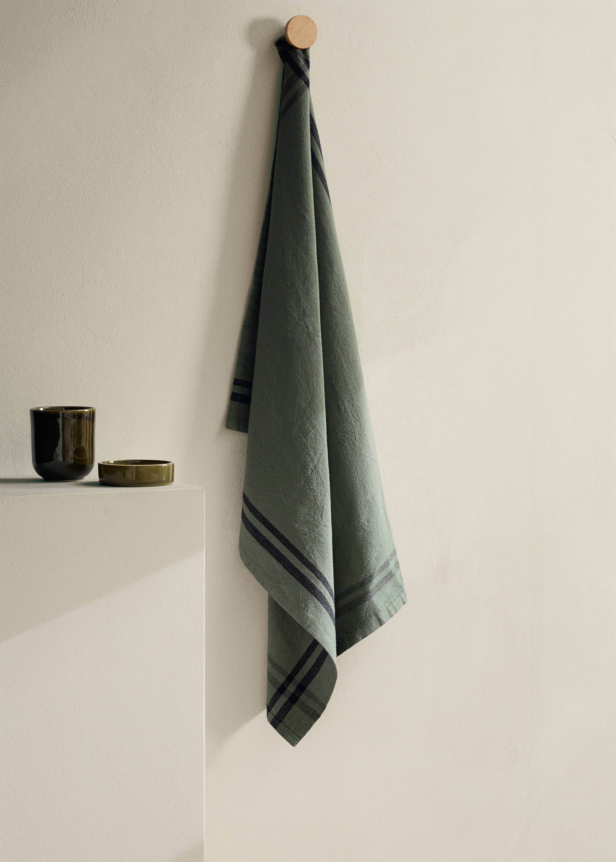 100% cotton striped dish towel - General plane