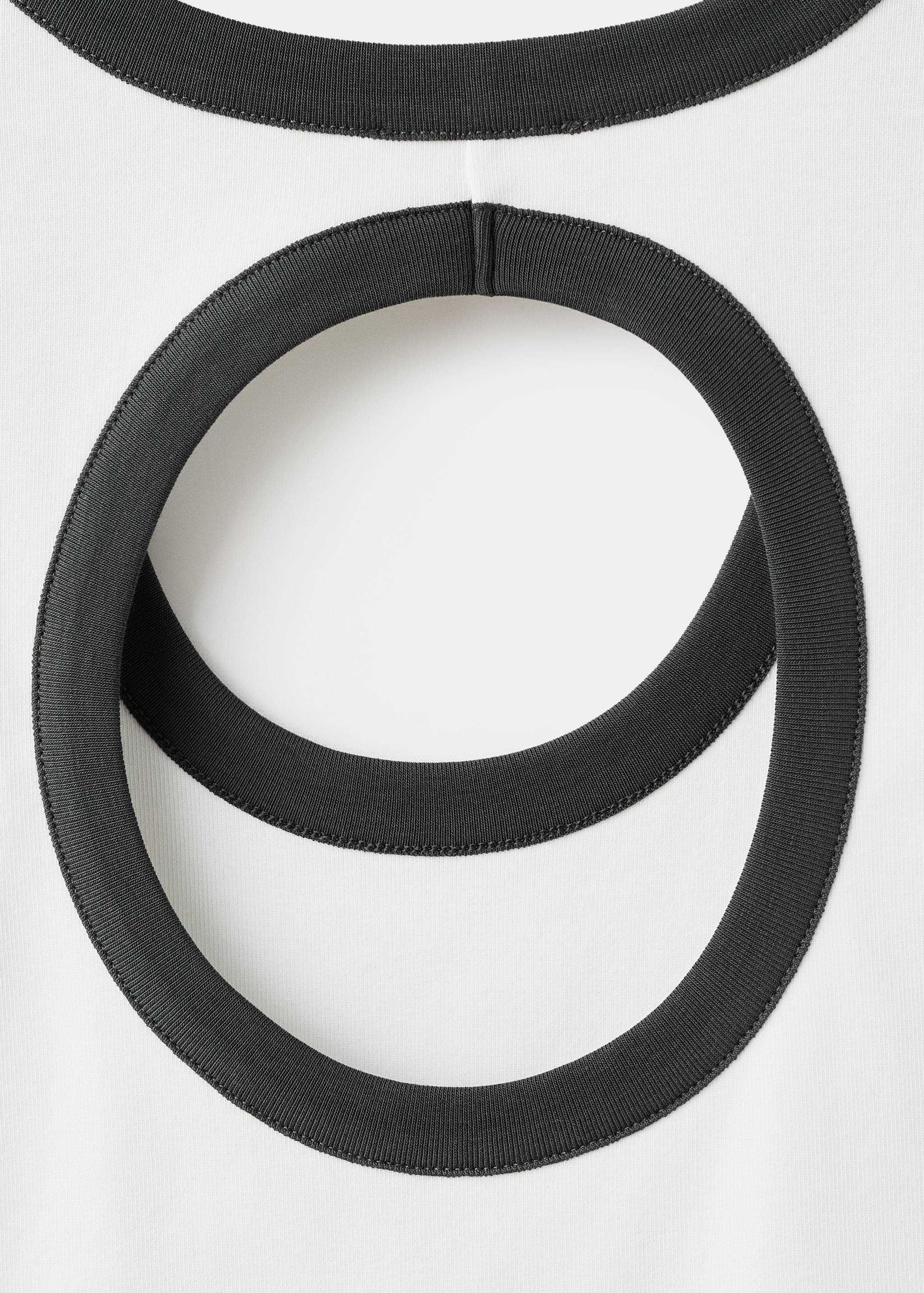 T-shirt coton col contrastant - Détail de l'article 8