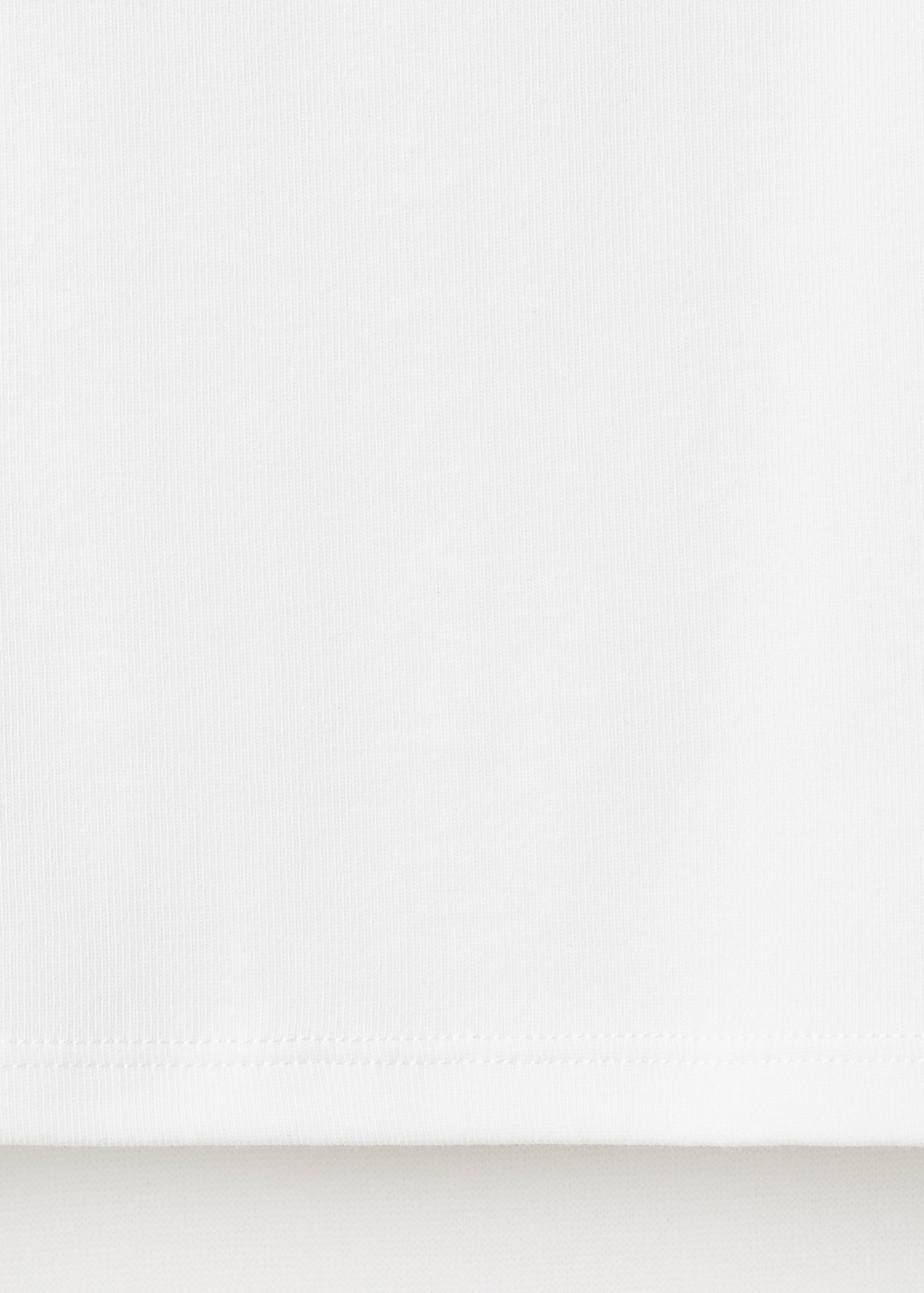 T-shirt coton col contrastant - Détail de l'article 0