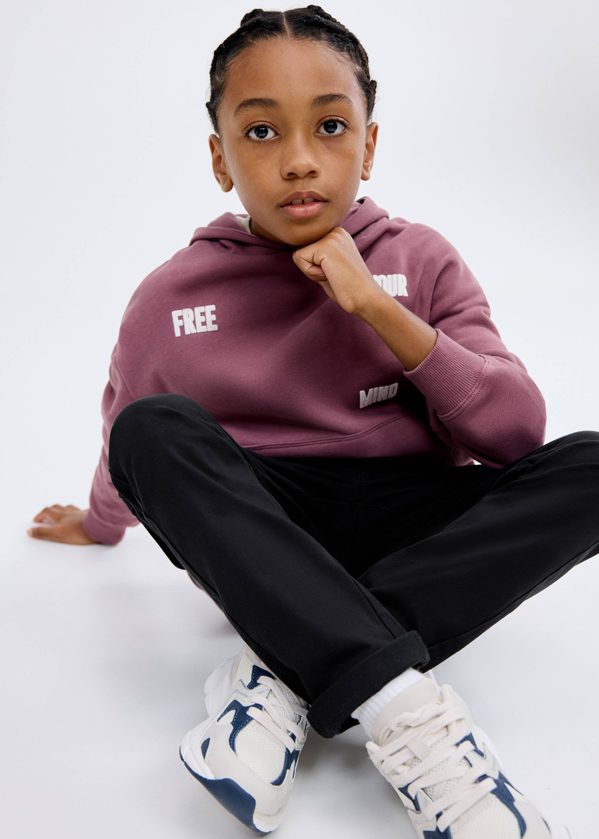 Cotton cargo trousers - Medium plane