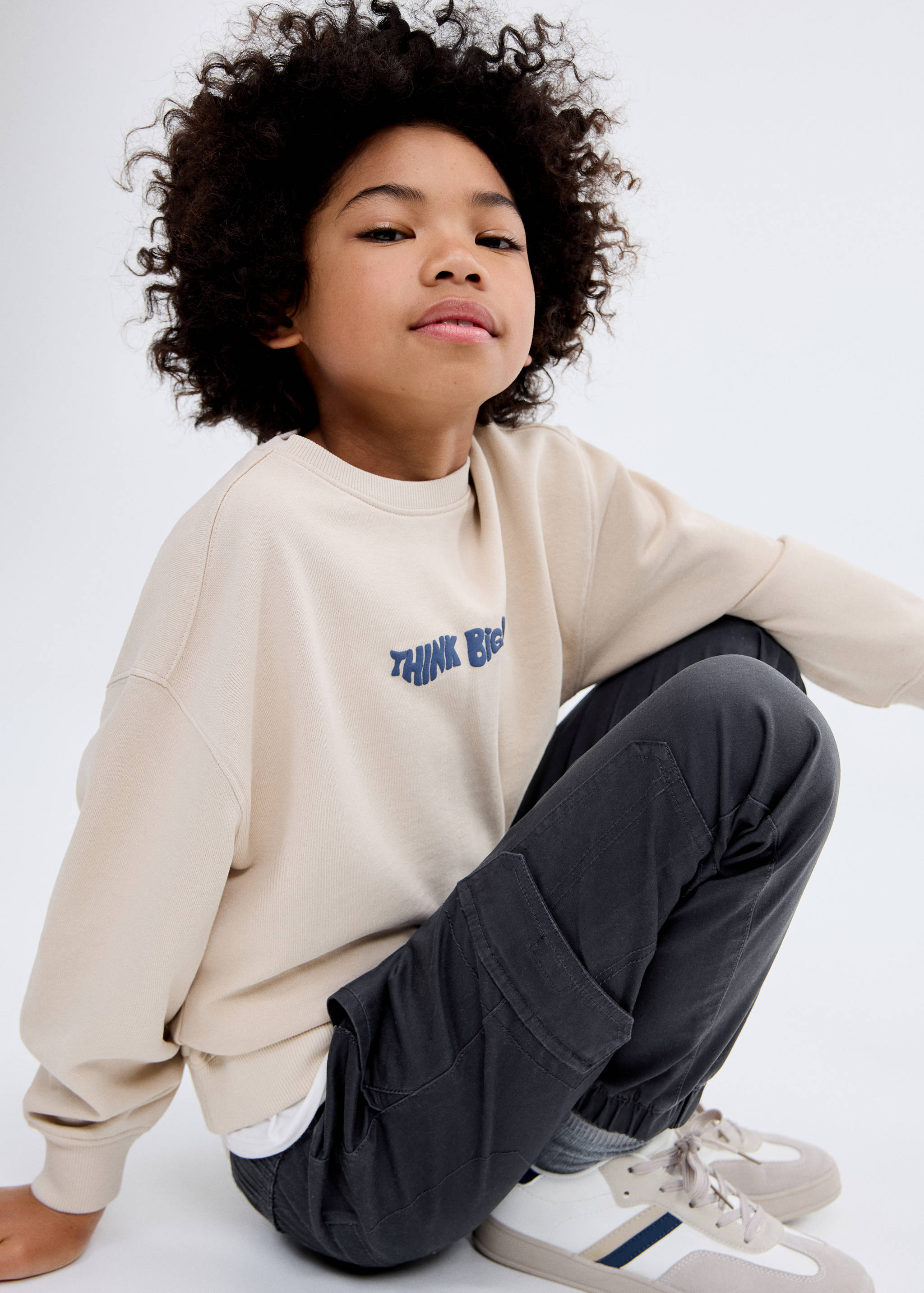 Pantalón cargo algodón - Plano medio