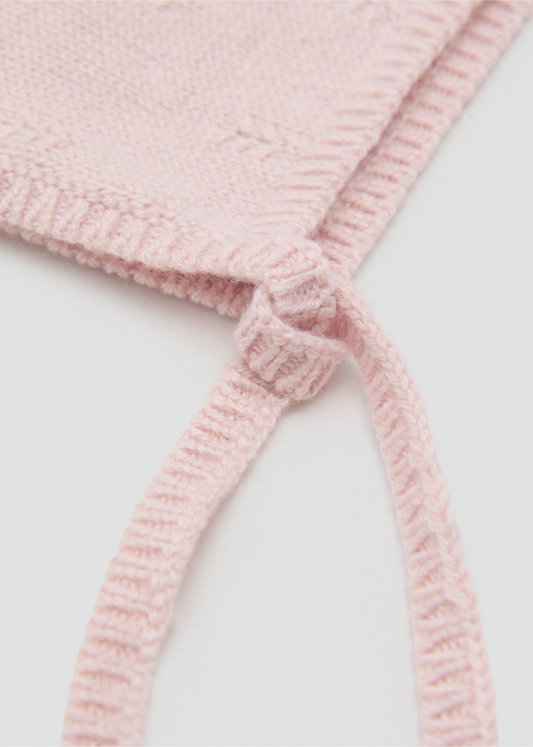 Knitted bonnet - Medium plane, Light Pink. Ref: 17043794-00.