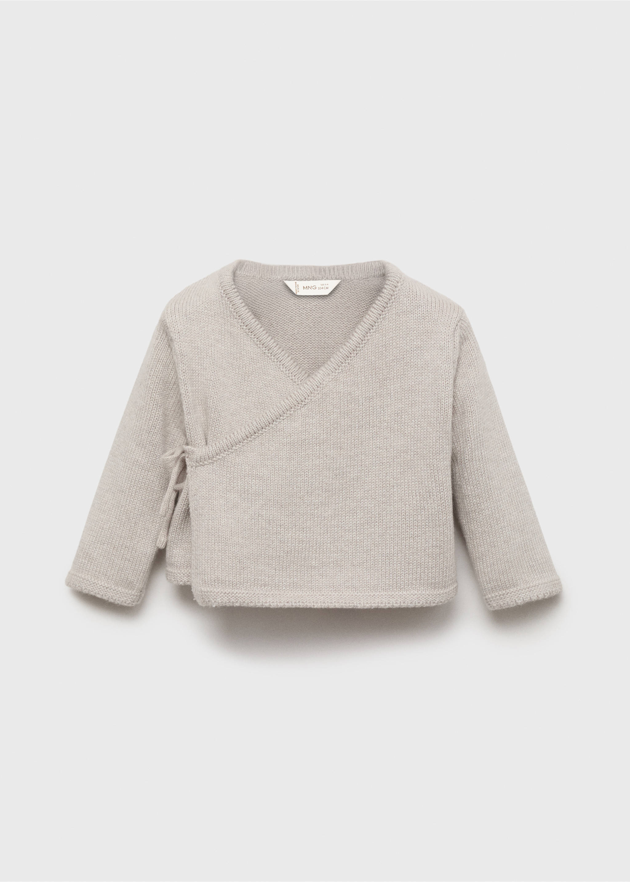 Knitted cotton sweater - Article without model, Beige. Ref: 17043795-00.