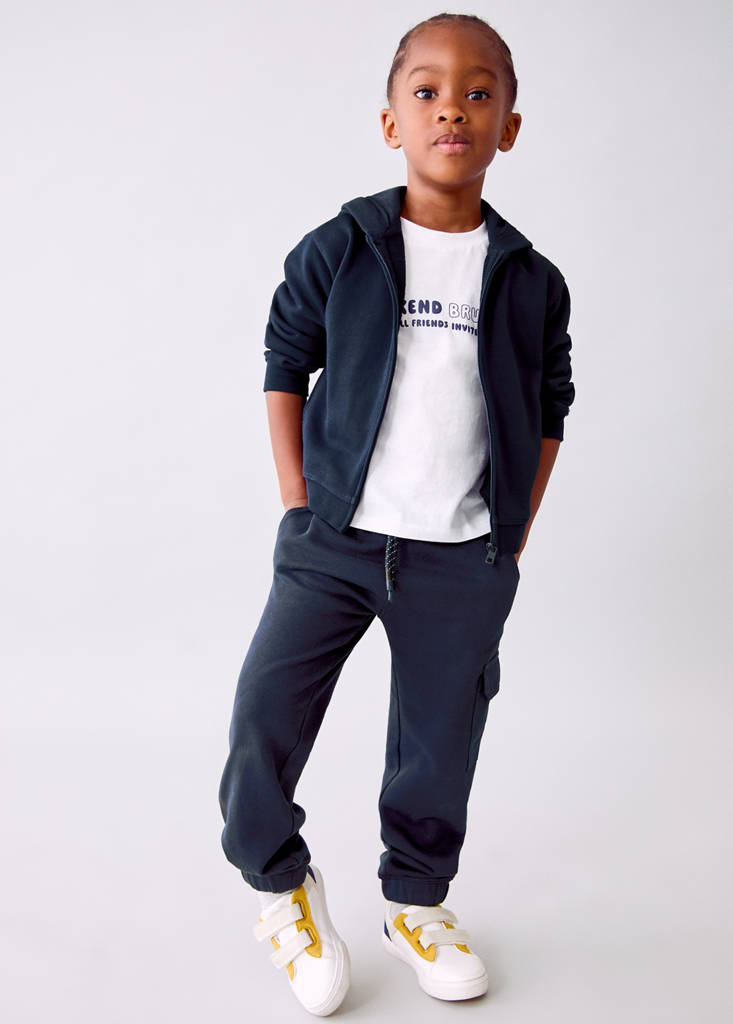 Hoodie cotton sweatshirt — Navy