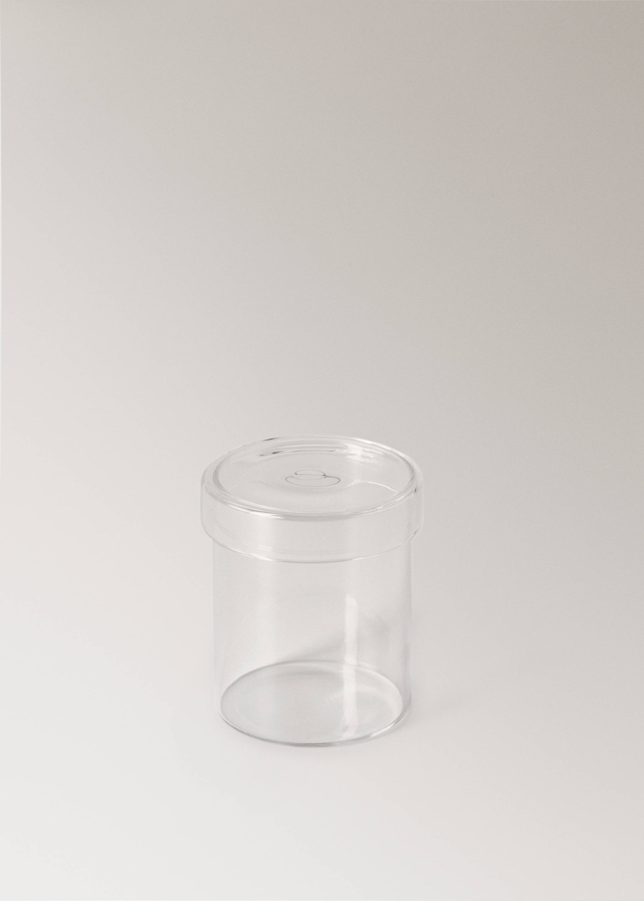 Large borosilicate bathroom jar with lid - Details of the article 1