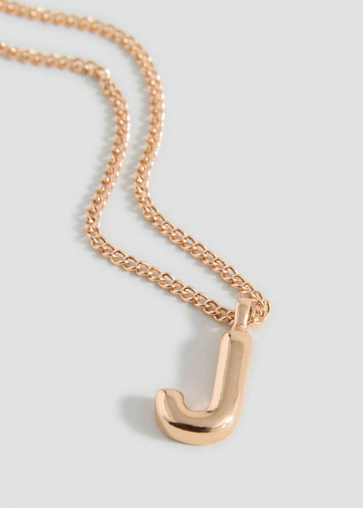 Letter Pendant Necklace — Gold